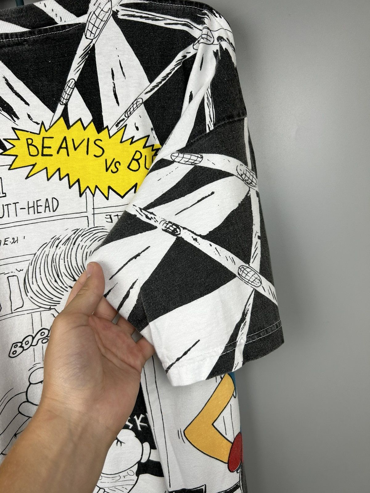Mtv Vintage 1994 Beavis and Butthead All Over Print T Shirt Size US XL / EU 56 / 4 - 13 Thumbnail