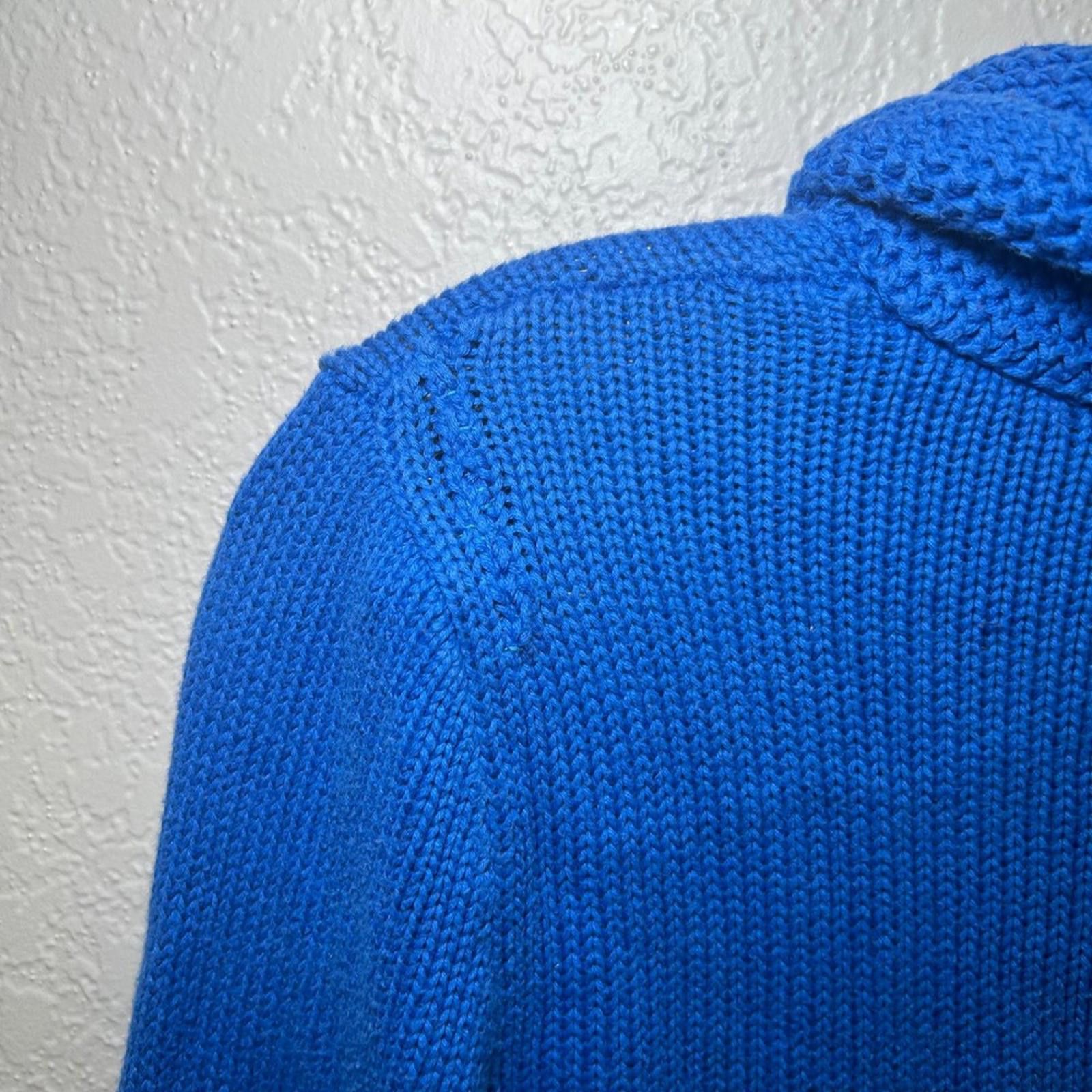 Polo Ralph Lauren Ralph Lauren Men's Blue Shawl Collar Knit Sweater Pony Logo Size US XS / EU 42 / 0 - 8 Thumbnail