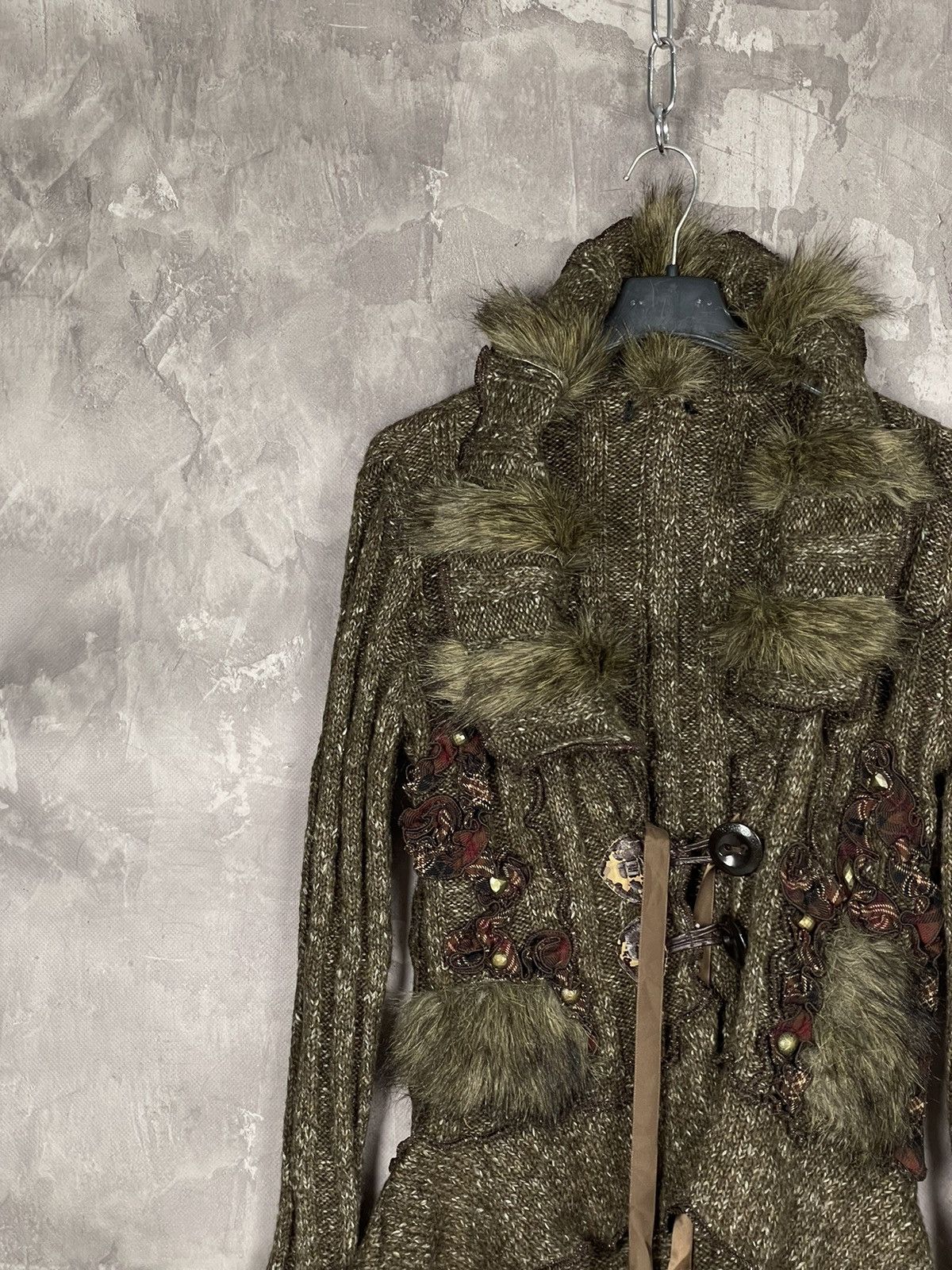 20471120 × If Six Was Nine × Japanese Brand Vintage Avant Garde Japan Style Fur 3 D Wool Sweater Size M / US 6-8 / IT 42-44 - 3 Thumbnail