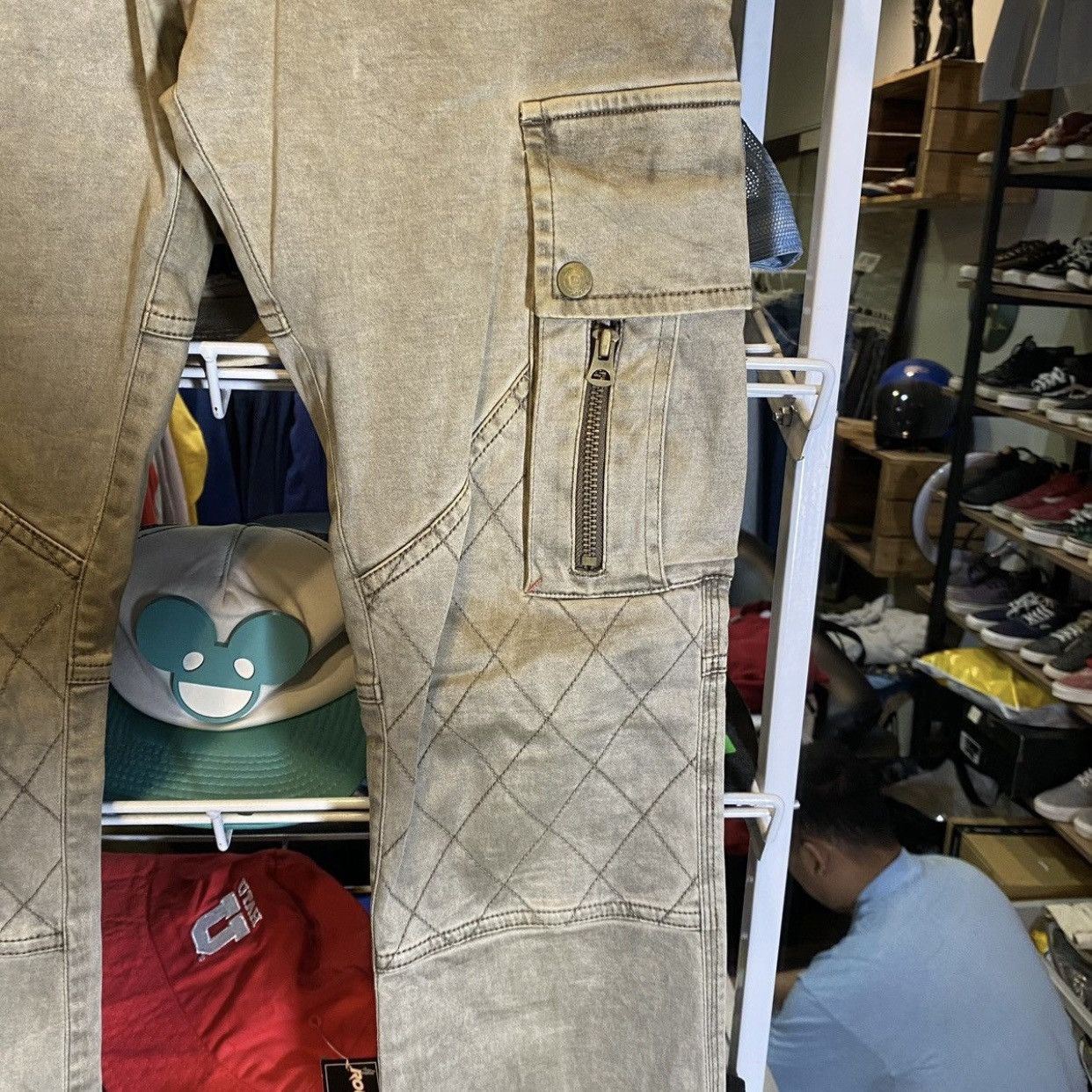 Tete Homme TETE HOMME DOUBLE KNEE CARGO PANTS Size US 29 - 5 Thumbnail