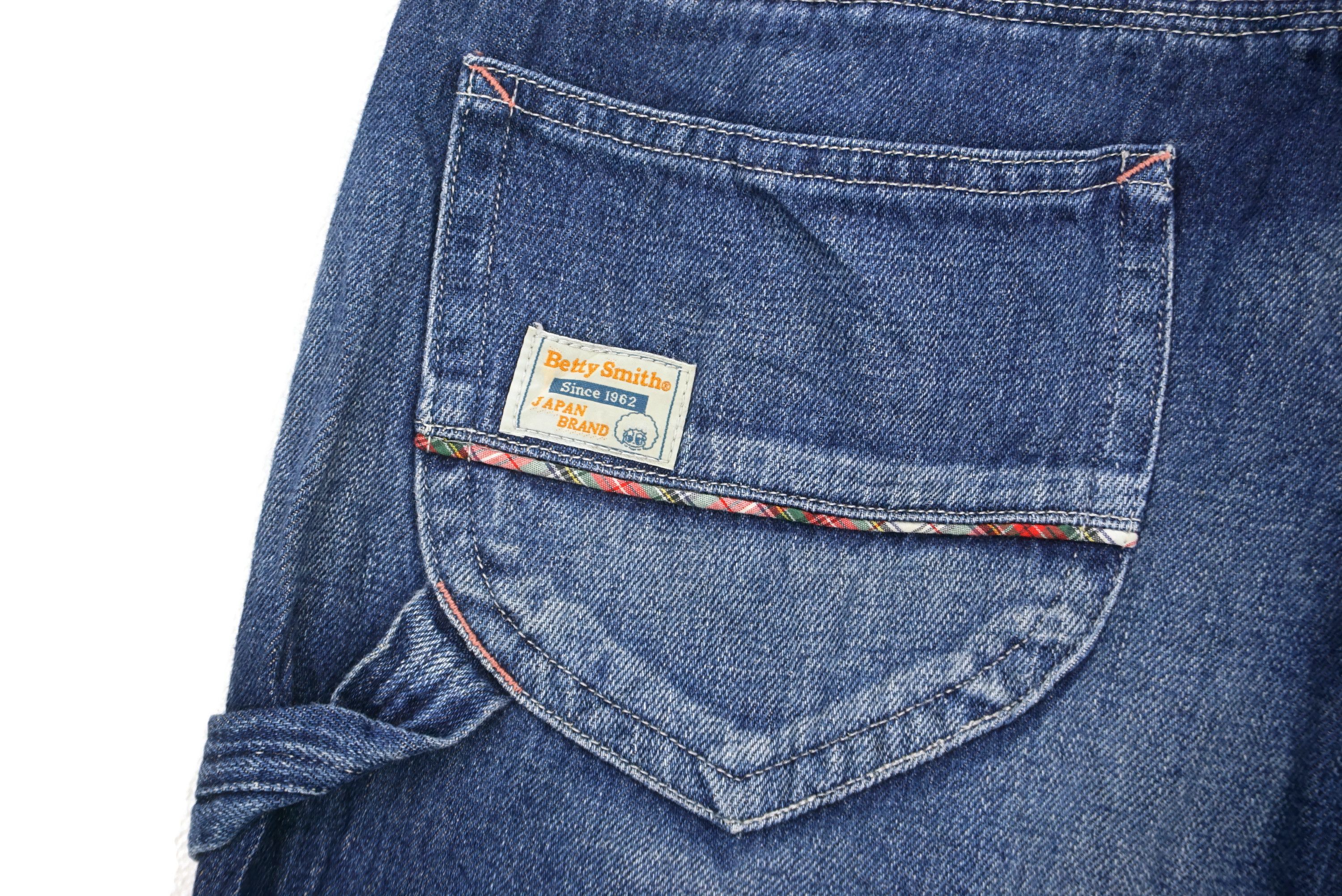 Japanese Brand Betty Smith Jeans fits W30xL30 Linen Blend Carpenter Denim Size 27" / US 4 / IT 40 - 9 Thumbnail