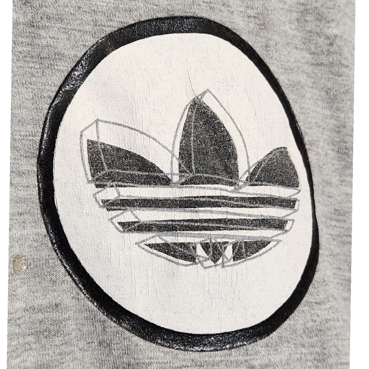Adidas VINTAGE Adidas Shirt XL Gr ay Oversized 90s Logo VTG Size US XL / EU 56 / 4 - 4 Thumbnail