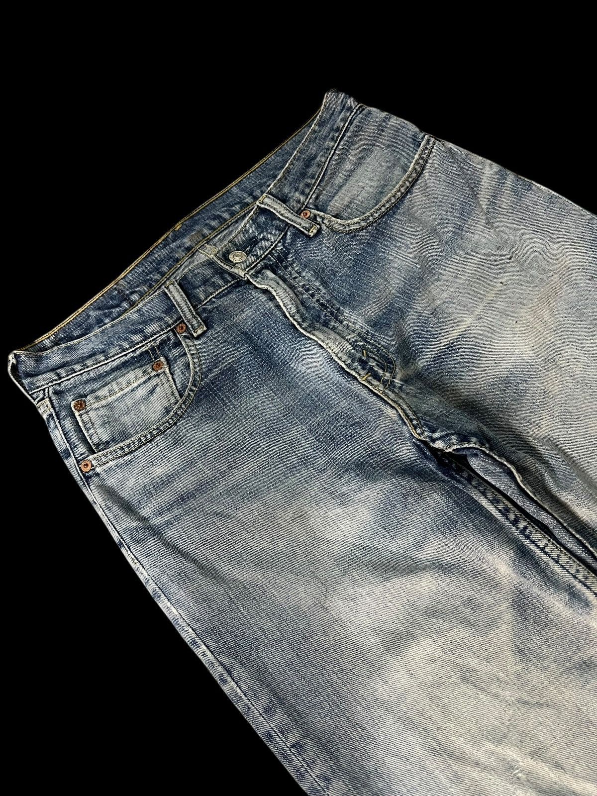 Levi's Vintage Levi’s 533 Distress Faded Denim Jean Size US 31 - 4 Thumbnail