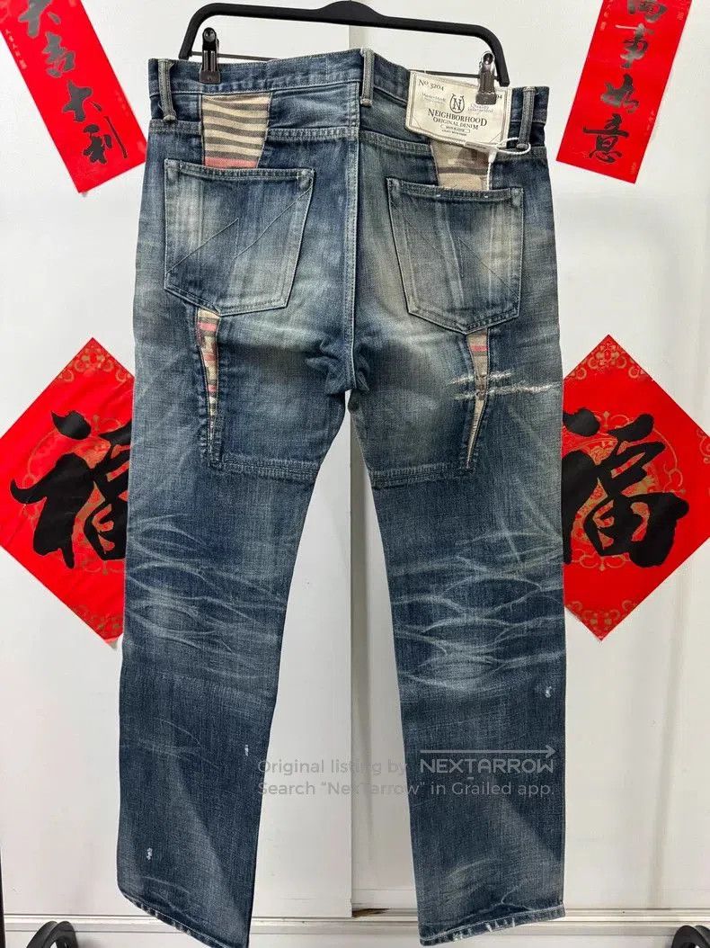 Neighborhood NEIGHBORHOOD 17SS Blue Denim Jeans. Size US 32 / EU 48 - 2 Thumbnail
