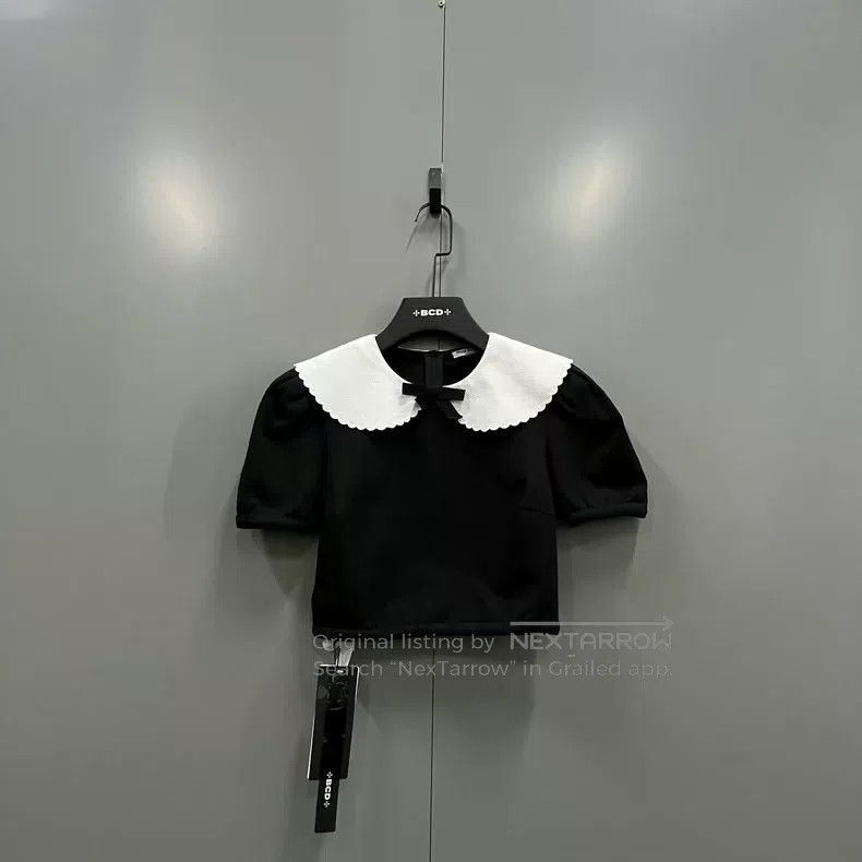 Miu Miu Miu Miu Size XS Black doll collar short sleeves Size XS / US 0-2 / IT 36-38 - 1 Thumbnail