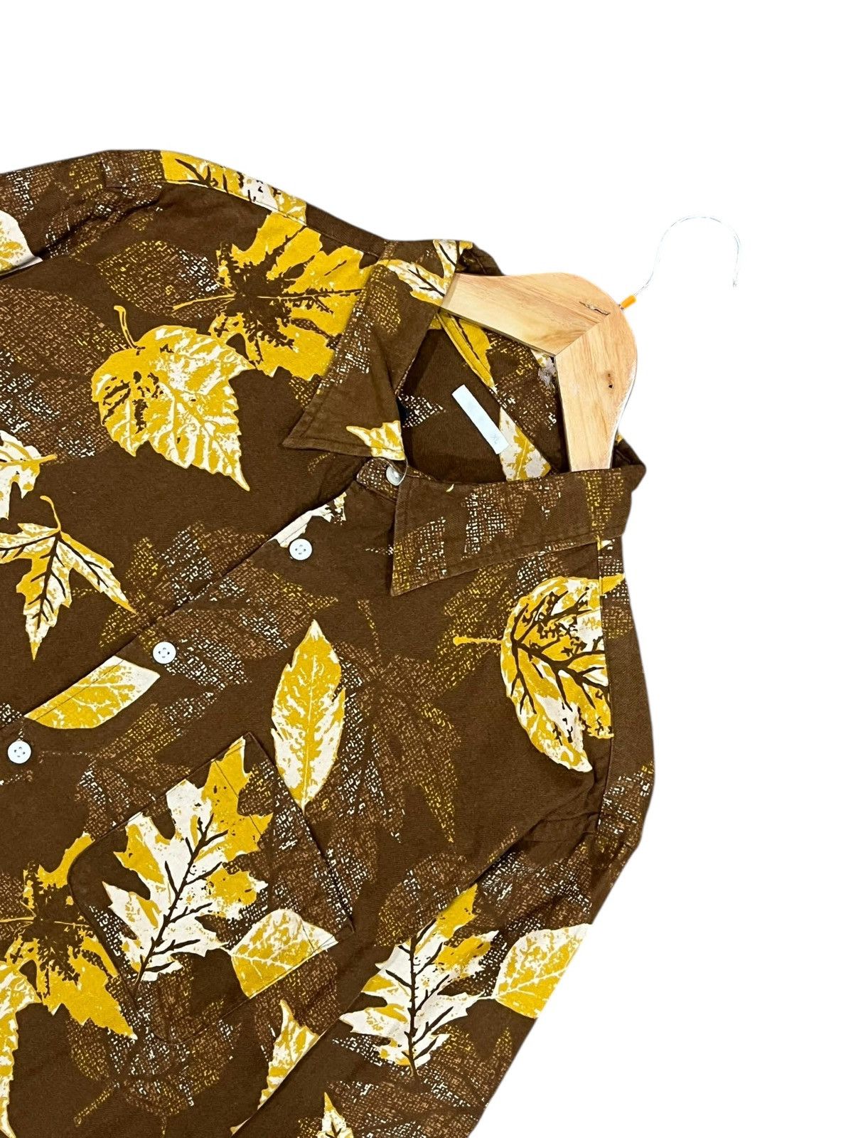 GU × Vintage GU Japan Leaf Motif Shirt Size US L / EU 52-54 / 3 - 2 Thumbnail