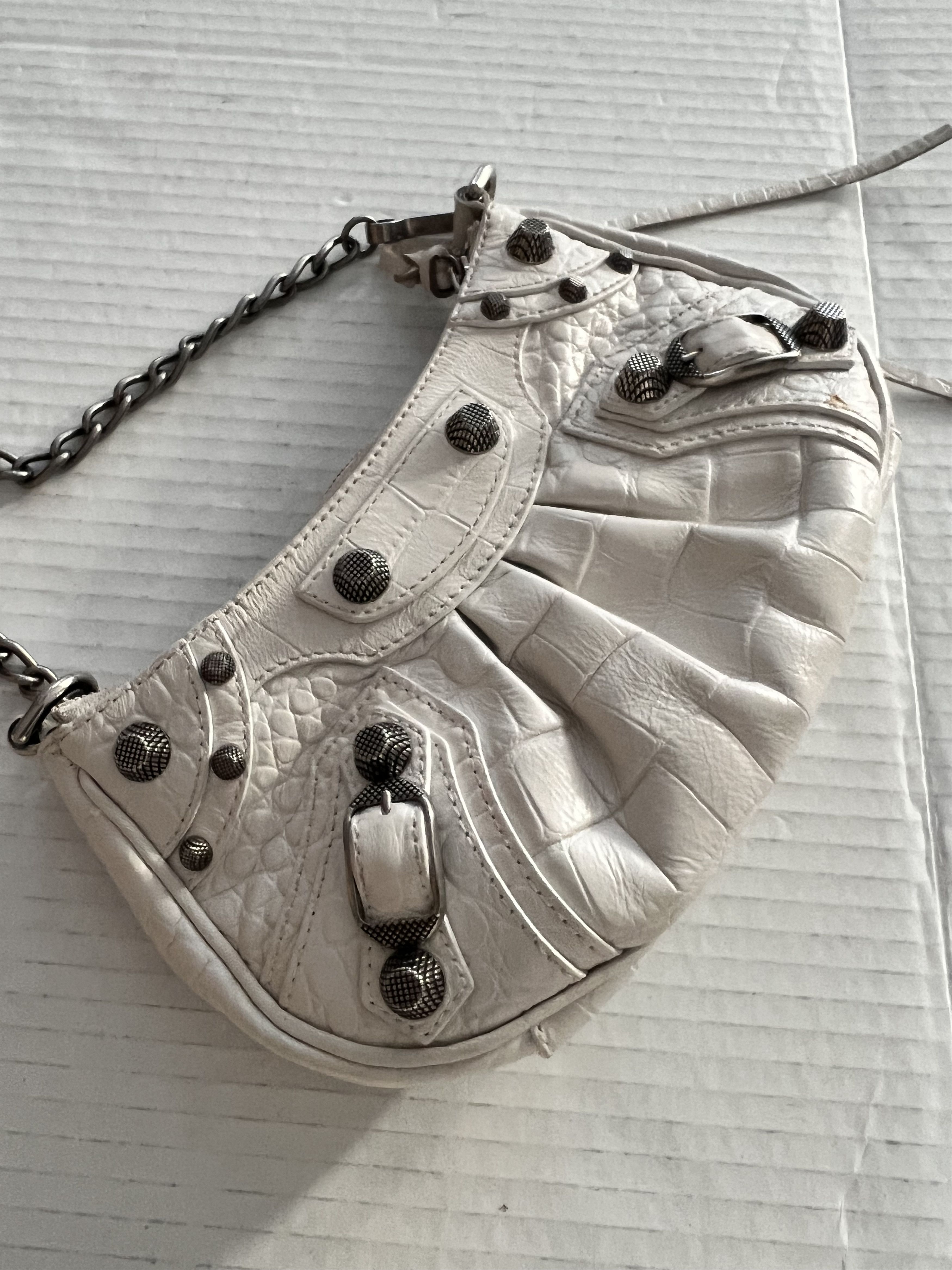 Balenciaga Balenciaga Borsa a Tracolla Balenciaga Le Cagole Mini Bianca Size ONE SIZE - 6 Thumbnail
