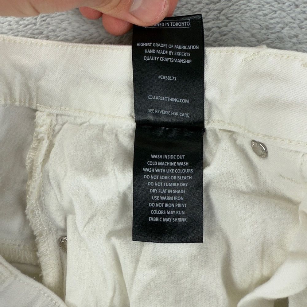 Kollar Clothing Kollar White Denim Bottom Whitr Jeans Men's Size 32 US Size 32" / US 10 / IT 46 - 8 Thumbnail