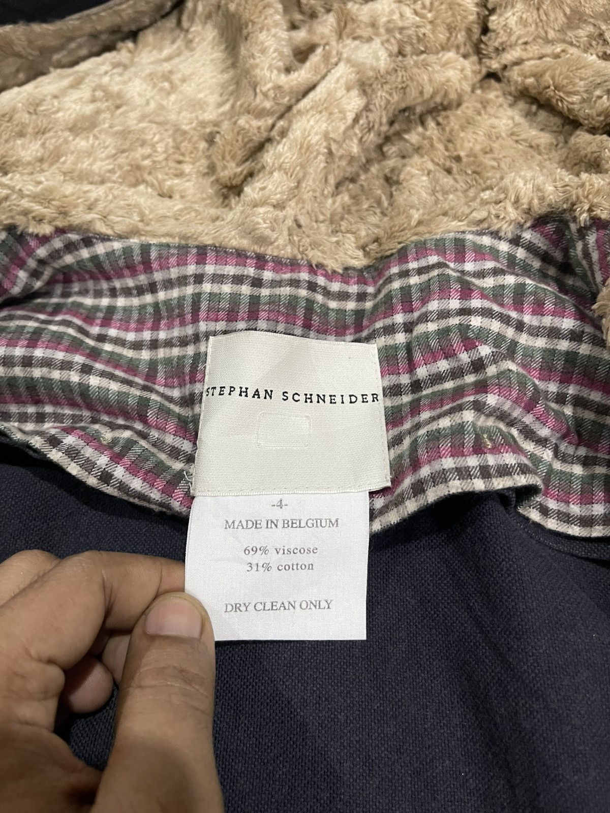 Stephan Schneider 2000s STEPHAN SCHNEIDER BUTTON HOODIE LINEN FLEECE JACKET Size US M / EU 48-50 / 2 - 15 Thumbnail