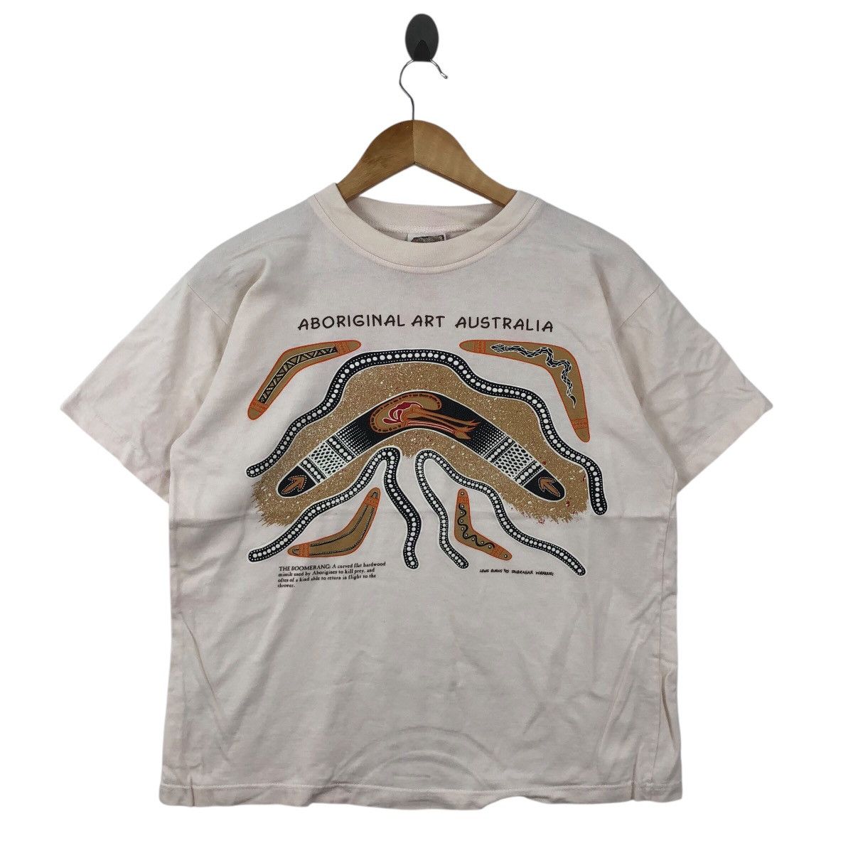 Vintage Vintage Rare 1995 Lewis BurnsBoomerang Aboriginal Art TShirt Size US M / EU 48-50 / 2 - 1 Thumbnail