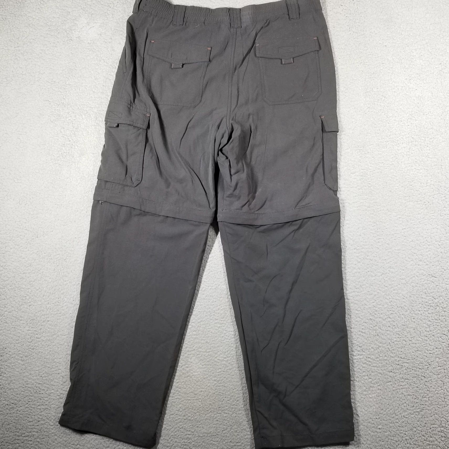 Eddie Bauer EDDIE BAUER Mens 36x32 Gray Utility Fit Hiking Cargo Pants Quick Dry Nylon Size US 36 / EU 52 - 2 Thumbnail