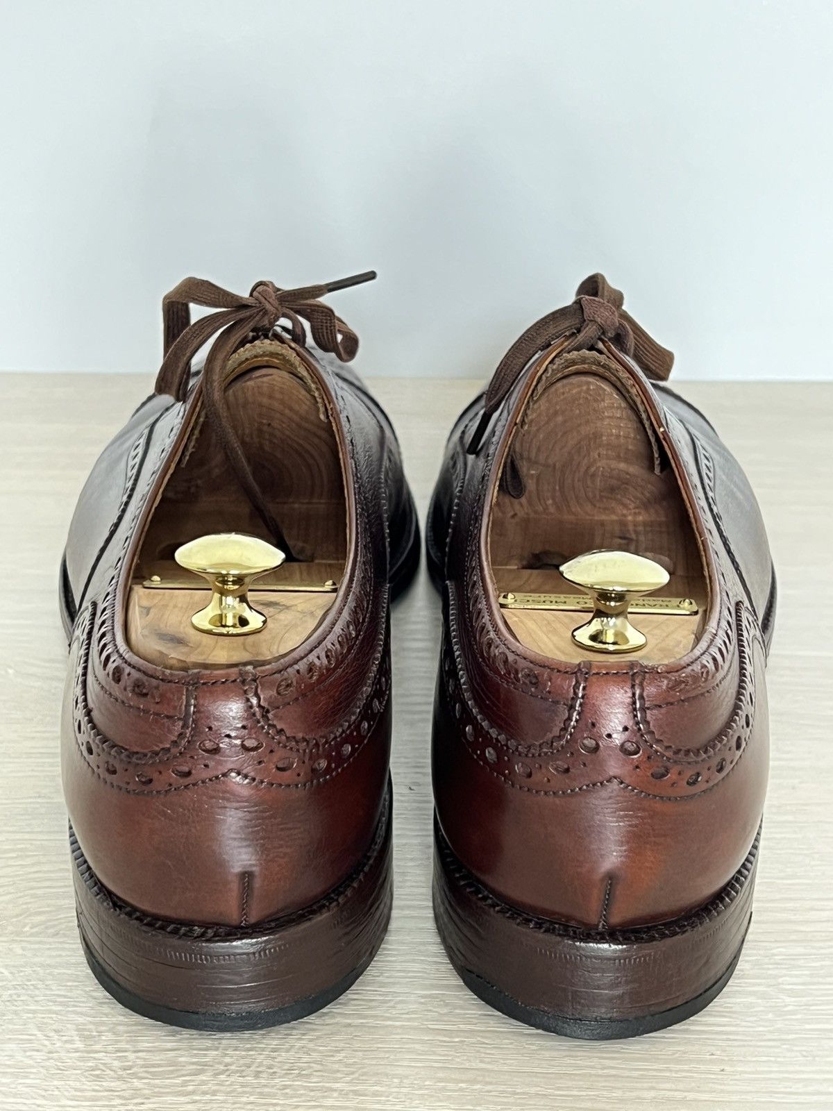 Church's Church's Custom Grade Brown Leather Semi-Brogue Oxfords Size US 9.5 / EU 42-43 - 10 Thumbnail