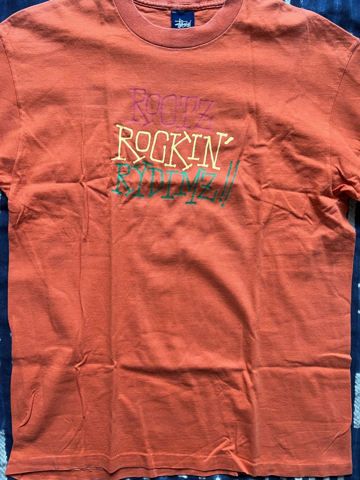 Stussy Stussy OG Roots Rockin Rydimz Tee – 90s USA made Size US L / EU 52-54 / 3 - 4 Thumbnail