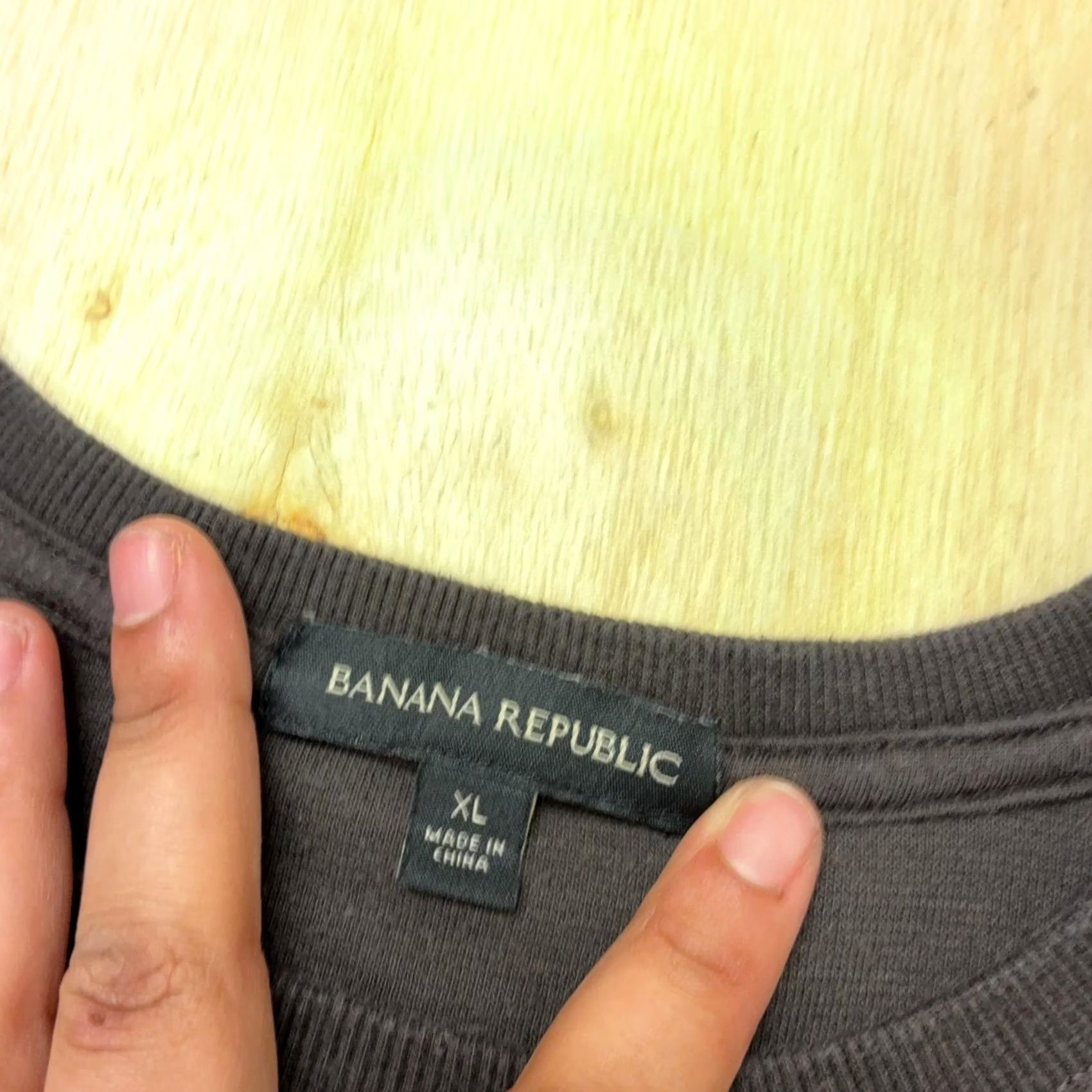 Banana Republic Banana Republic Sweater Mens XL Brown Waffle-Knit Thermal Crewneck Pullover Size US XL / EU 56 / 4 - 3 Thumbnail