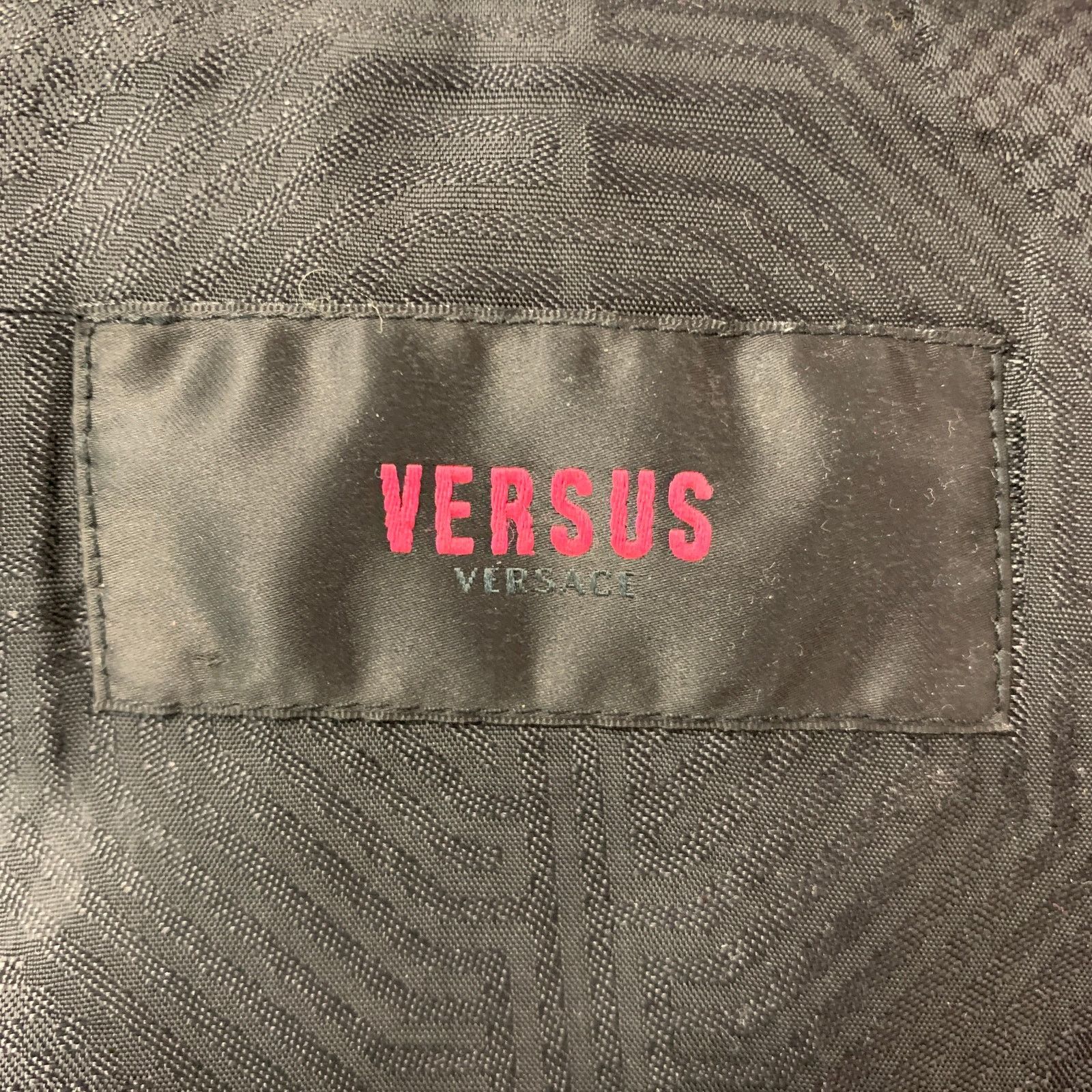 Versace VERSUS by GIANNI VERSACE Black Patent Biker Jacket Size XS / US 0-2 / IT 36-38 - 7 Thumbnail