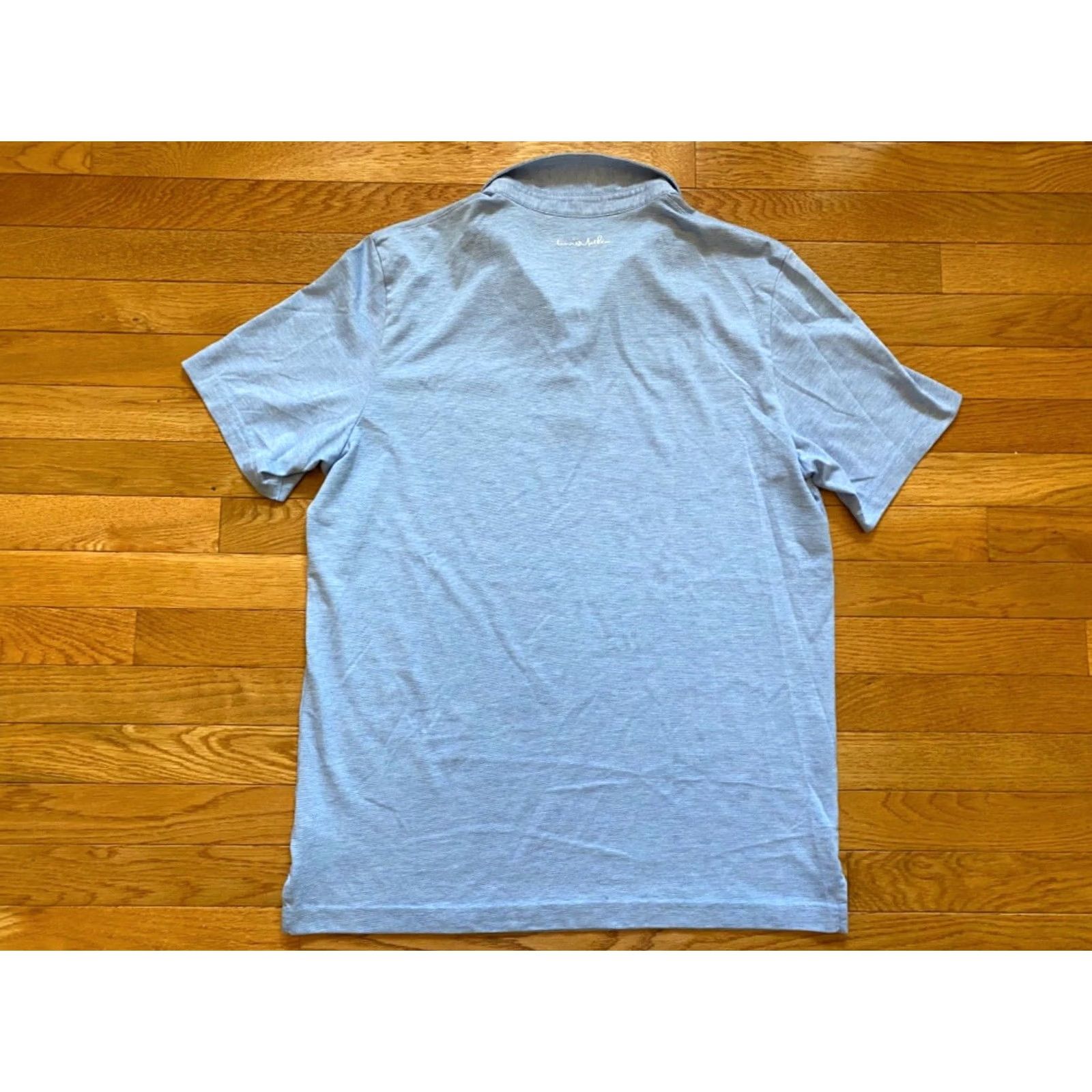 TravisMathew Travis Mathew Mens Tshirt Short Sleeve Crew Neck Solid Light Blue Pima Cotton Size L Size US L / EU 52-54 / 3 - 2 Thumbnail