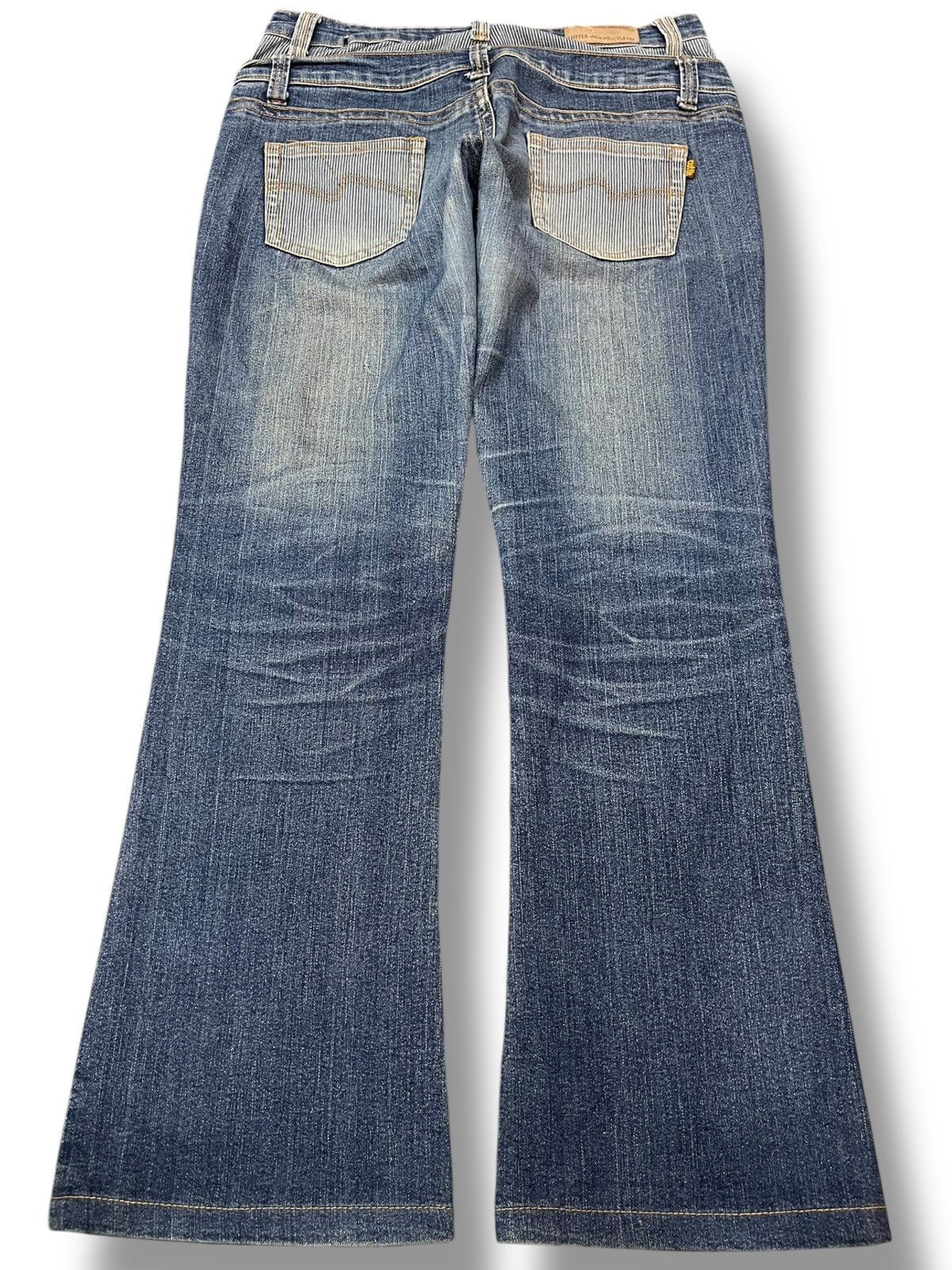 Japanese Brand Vintage Cuttle Double Waist Flare Denim Size US 31 - 7 Thumbnail
