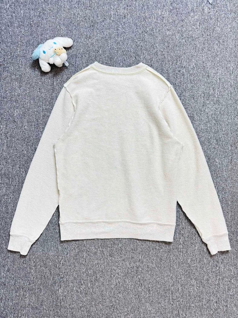 Loewe LOEWE Gray embroidered logo round neck sweater Size M / US 6-8 / IT 42-44 - 2 Thumbnail