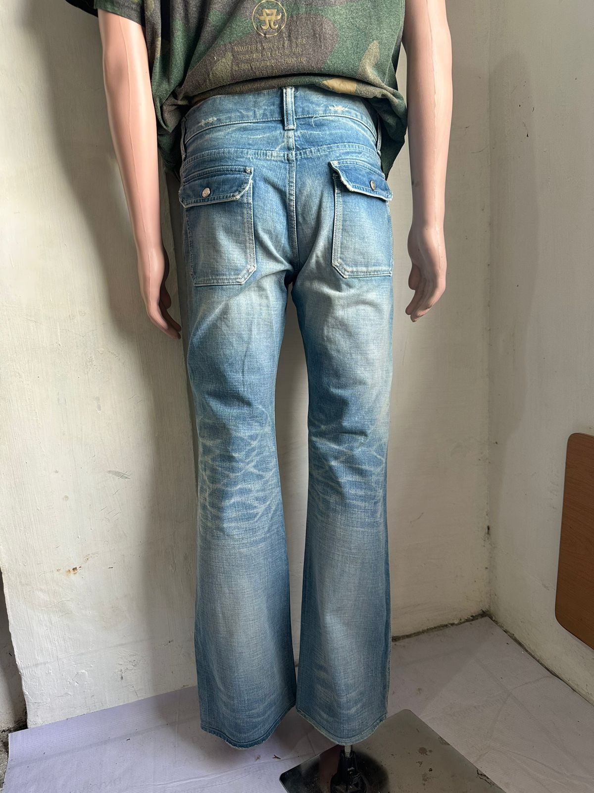 Japanese Brand × Vintage 🔥Delay by Win And Sons FLared bush Jeans Denim Size US 31 - 3 Thumbnail