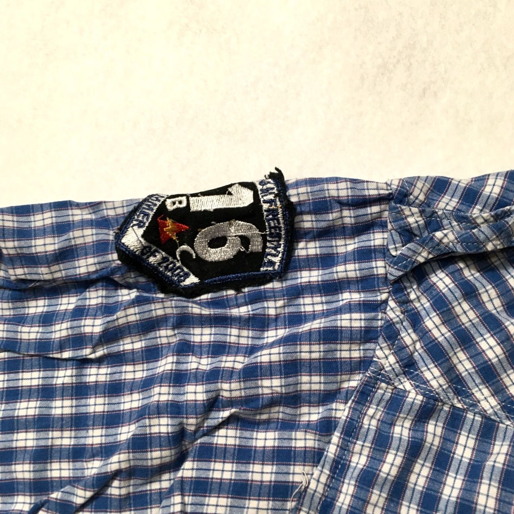 Vintage emcee Shirt Mens 2XL Blue Western Pearl Snap finals Patches the best Cowboy Outdoor Western Shirt Mens 2XL Blue emcee Size US XXL / EU 58 / 5 - 5 Thumbnail