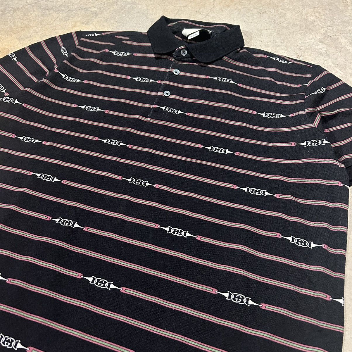 Designer × Gucci NWT Gucci Jacquard Horsebit Monogram GG Polo Shirt Rare Size US XXL / EU 58 / 5 - 3 Thumbnail