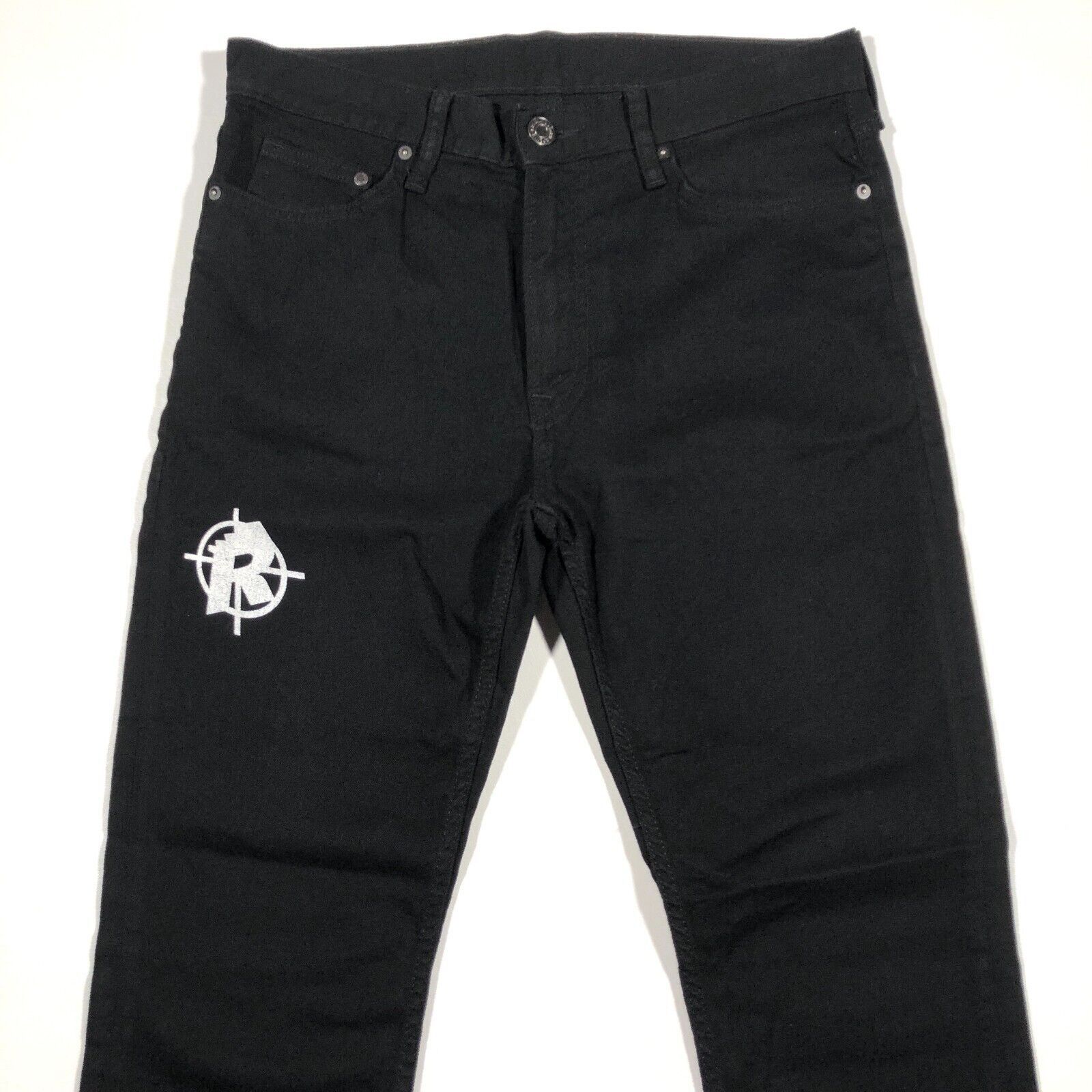 Levi's × Vintage Skeleton R Sniper Black Slim Jeans Pants size 31x33 B9 Size US 31 - 6 Thumbnail