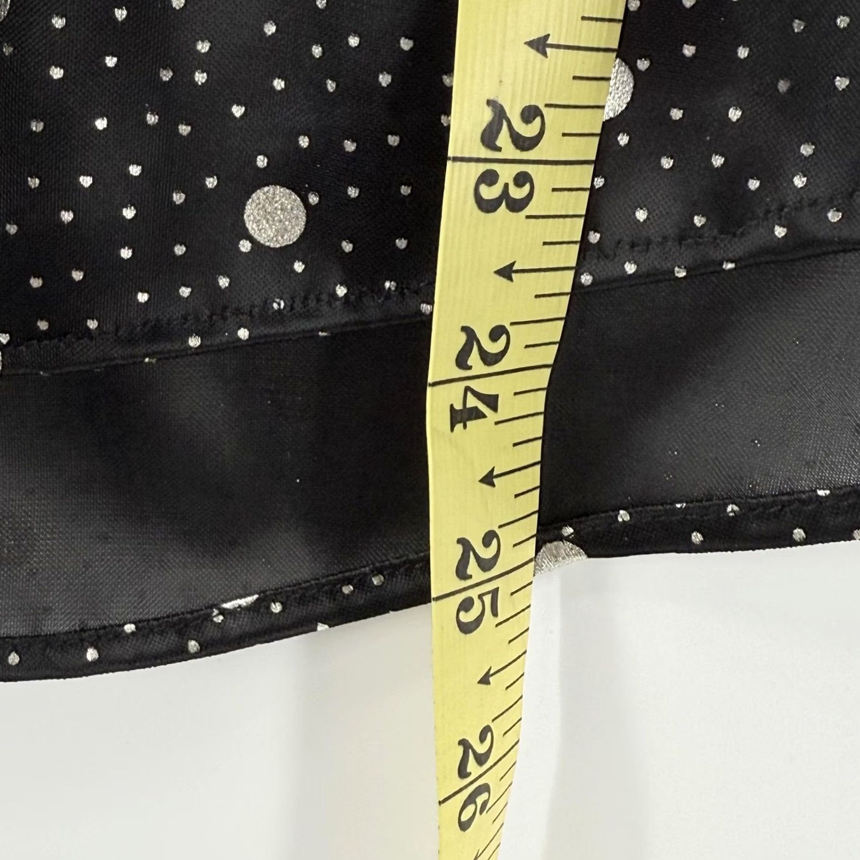Vintage VINTAGE TR Bentley Blouse Black Metallic Polka Dot Blouse Large Women Party Top USA Made Clip Glitter Crew Neck Short Sleeve Cap Sleeve Art Size L / US 10 / IT 46 - 4 Thumbnail