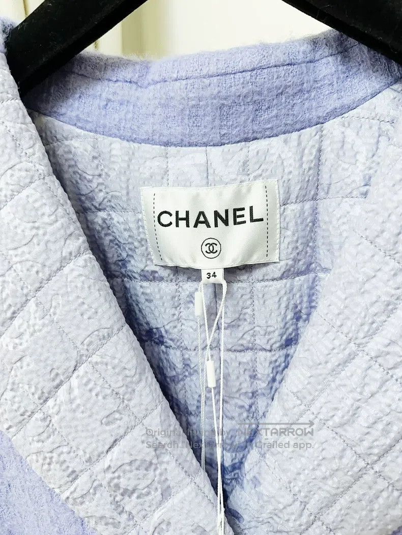 Chanel Chanel 21K autumn and winter taro purple lapel dark patter Size XXS / US 00 / IT 34 - 6 Thumbnail
