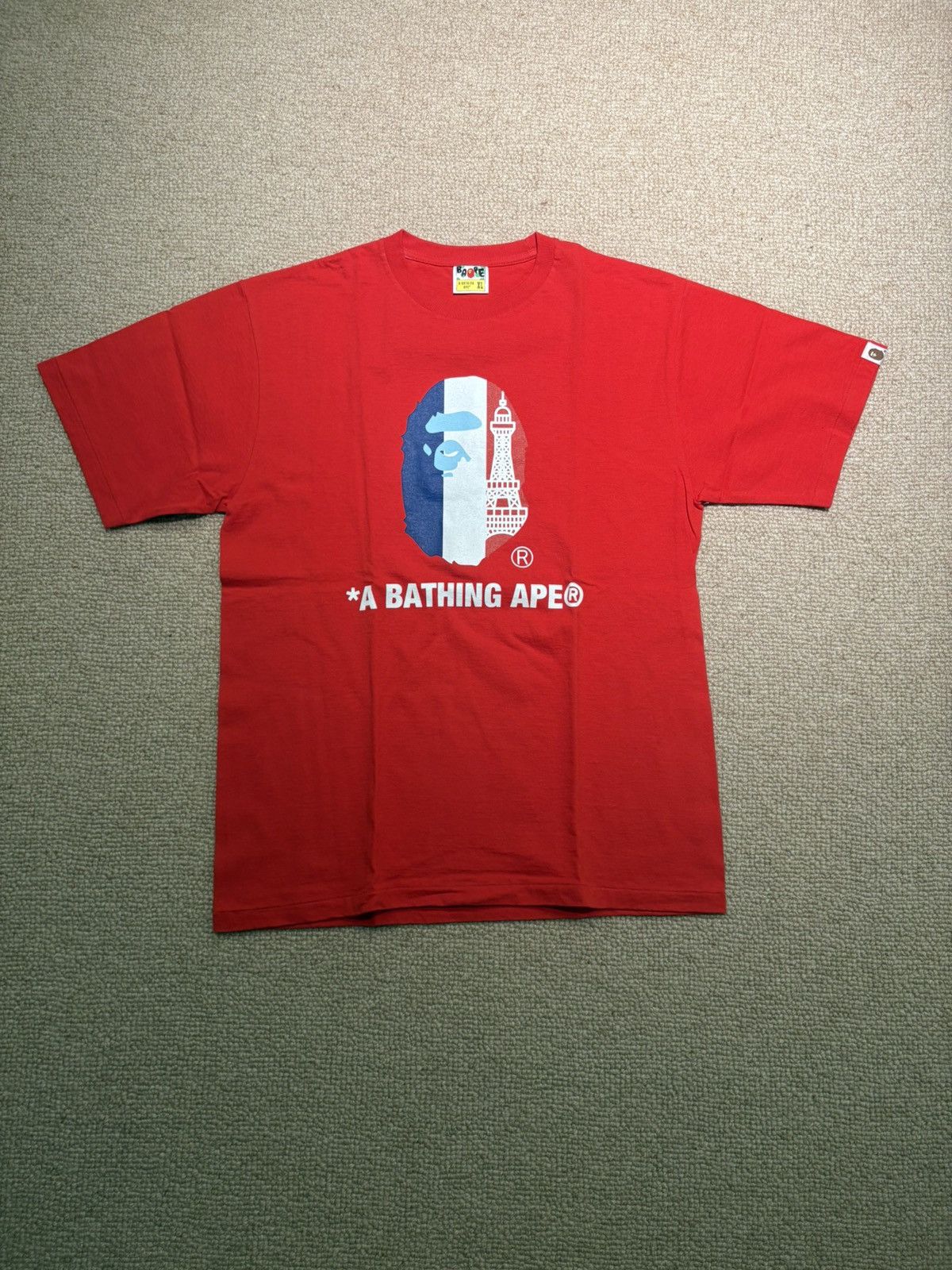 Bape Bape Paris Tee Size US XL / EU 56 / 4 - 1 Thumbnail