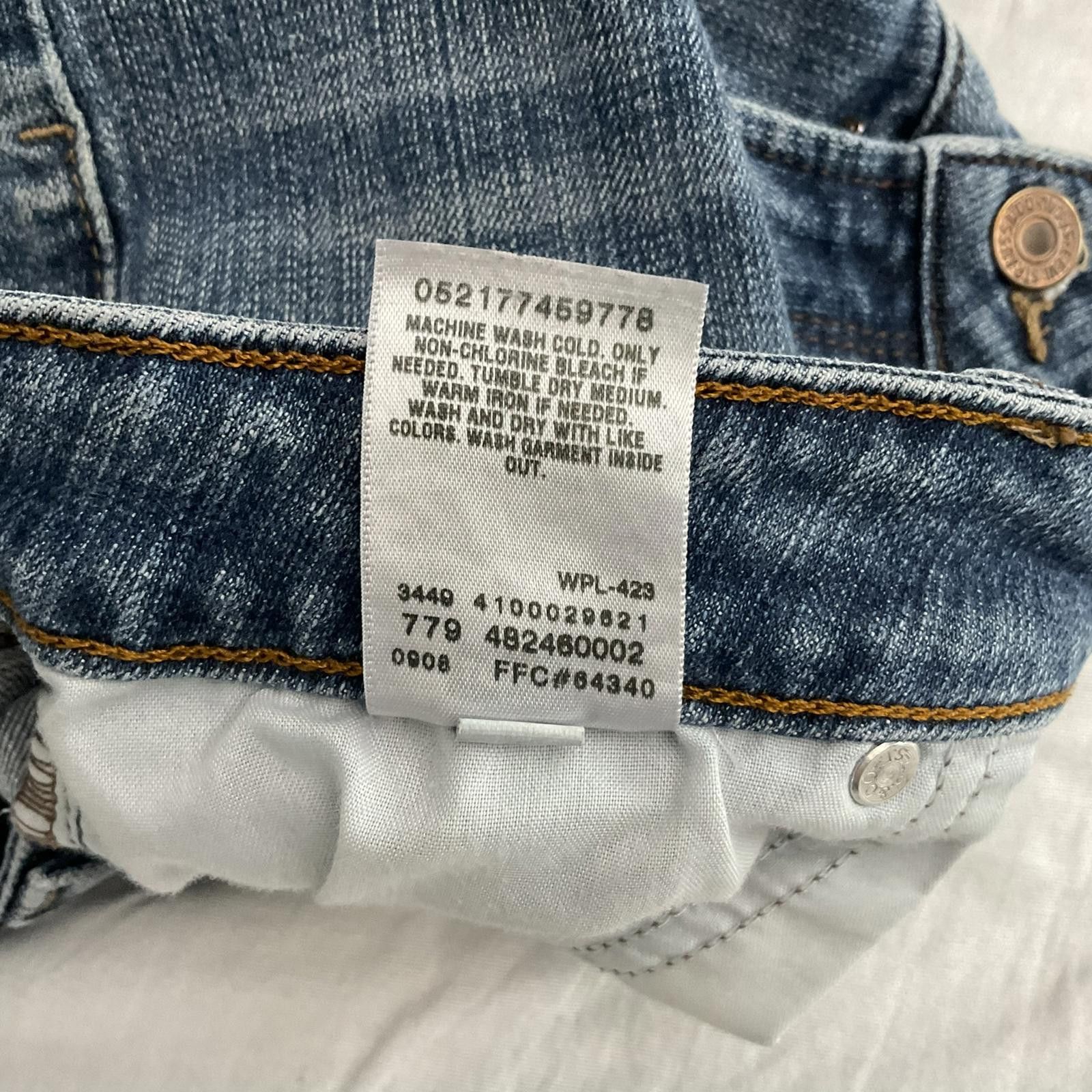 Levi's vtg levis y2k wide leg capri low rise jeans womens 16 Size 38" / US 16 / IT 52 - 10 Thumbnail
