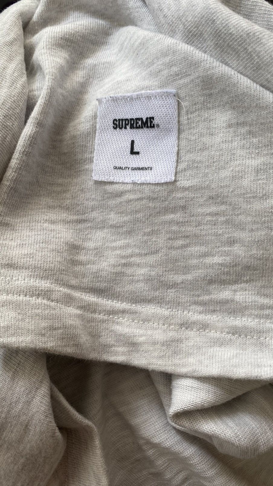 Supreme Supreme Shirt Men Grey Black Cotton Cloud Arc Graphic Size US L / EU 52-54 / 3 - 8 Thumbnail