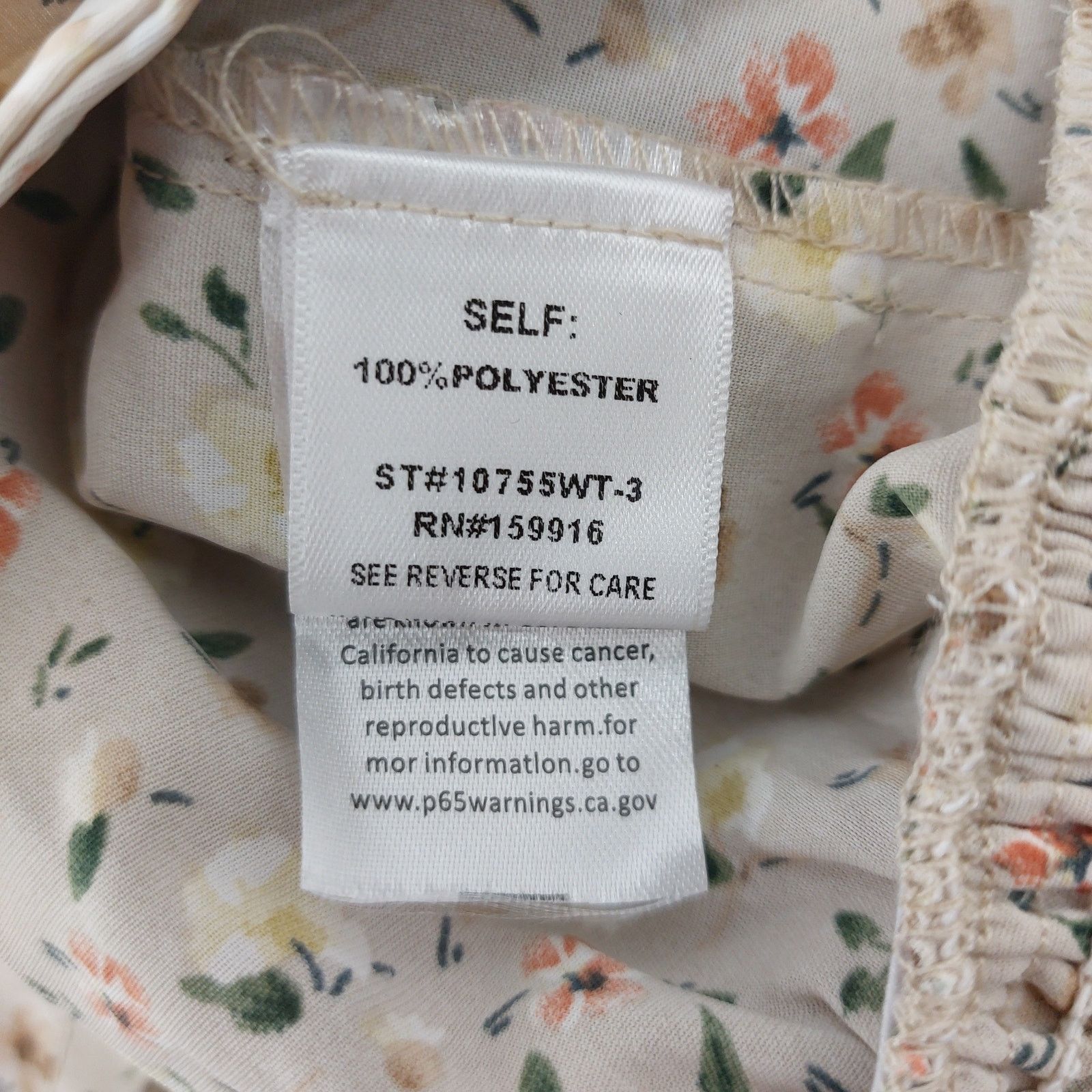 Other Feel In Womens Coquette Floral Sz S Blouse Smocked Waist Top Size S / US 4 / IT 40 - 3 Thumbnail