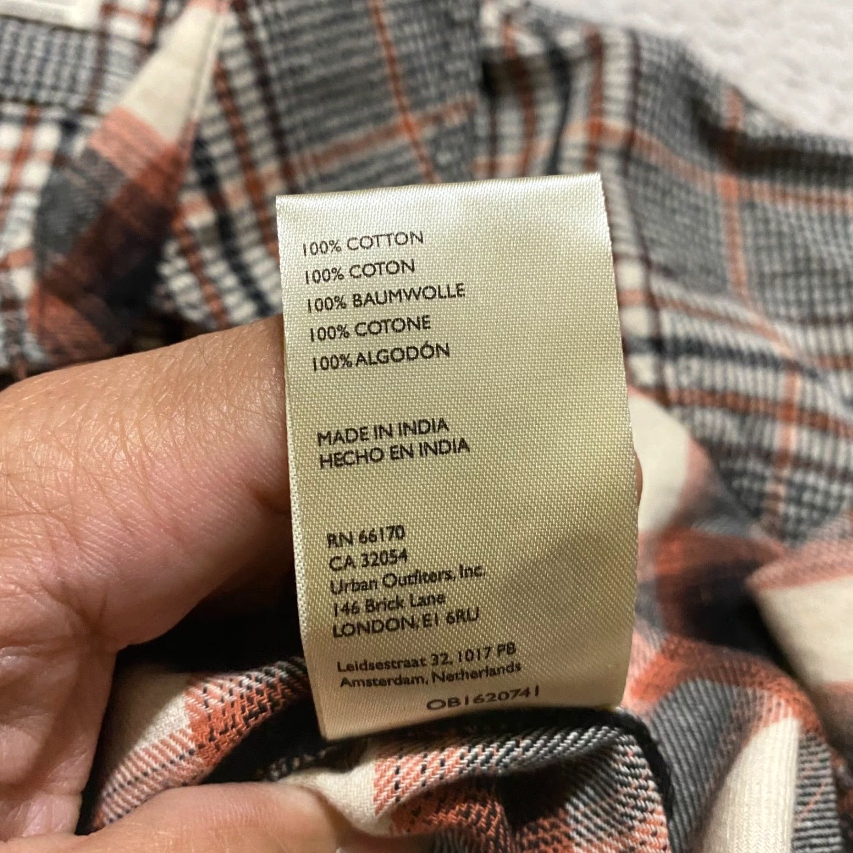 Free People Free People Womens Small Shirt Multicolor Wildfire Plaid Tunic Popover Oversize Size S / US 4 / IT 40 - 6 Thumbnail