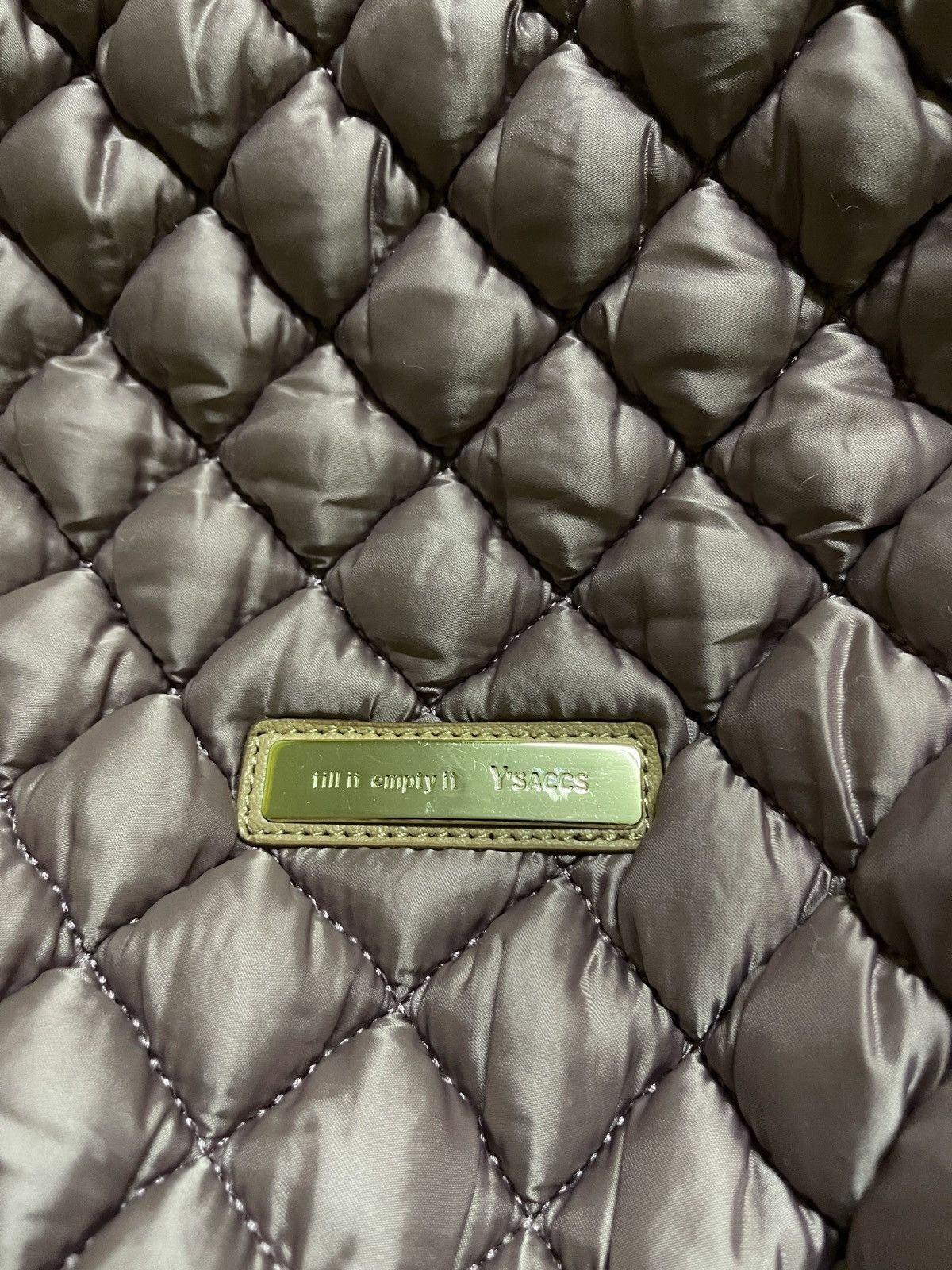 Japanese Brand × Yohji Yamamoto Y’saccs Fill it Empty It Quilted Tote Bag Size ONE SIZE - 7 Thumbnail