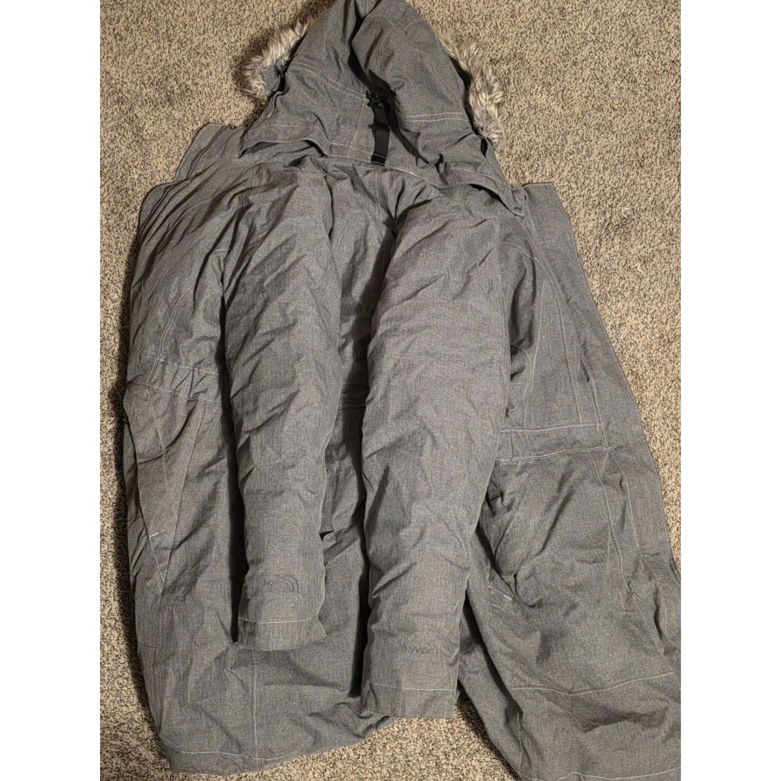The North Face The North Face Arctic Parka Womens Medium Gray Jacket Fur Hood Hyvent Down Coat Size M / US 6-8 / IT 42-44 - 2 Thumbnail