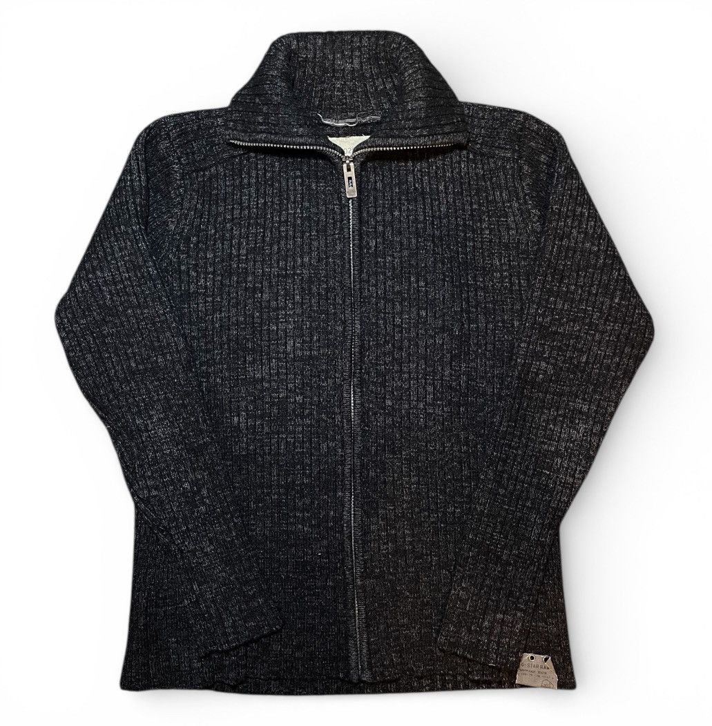 Hysteric Glamour G-Star RAW Wool Knit Sweater Big Back Logo Full Zip Size US M / EU 48-50 / 2 - 1 Thumbnail