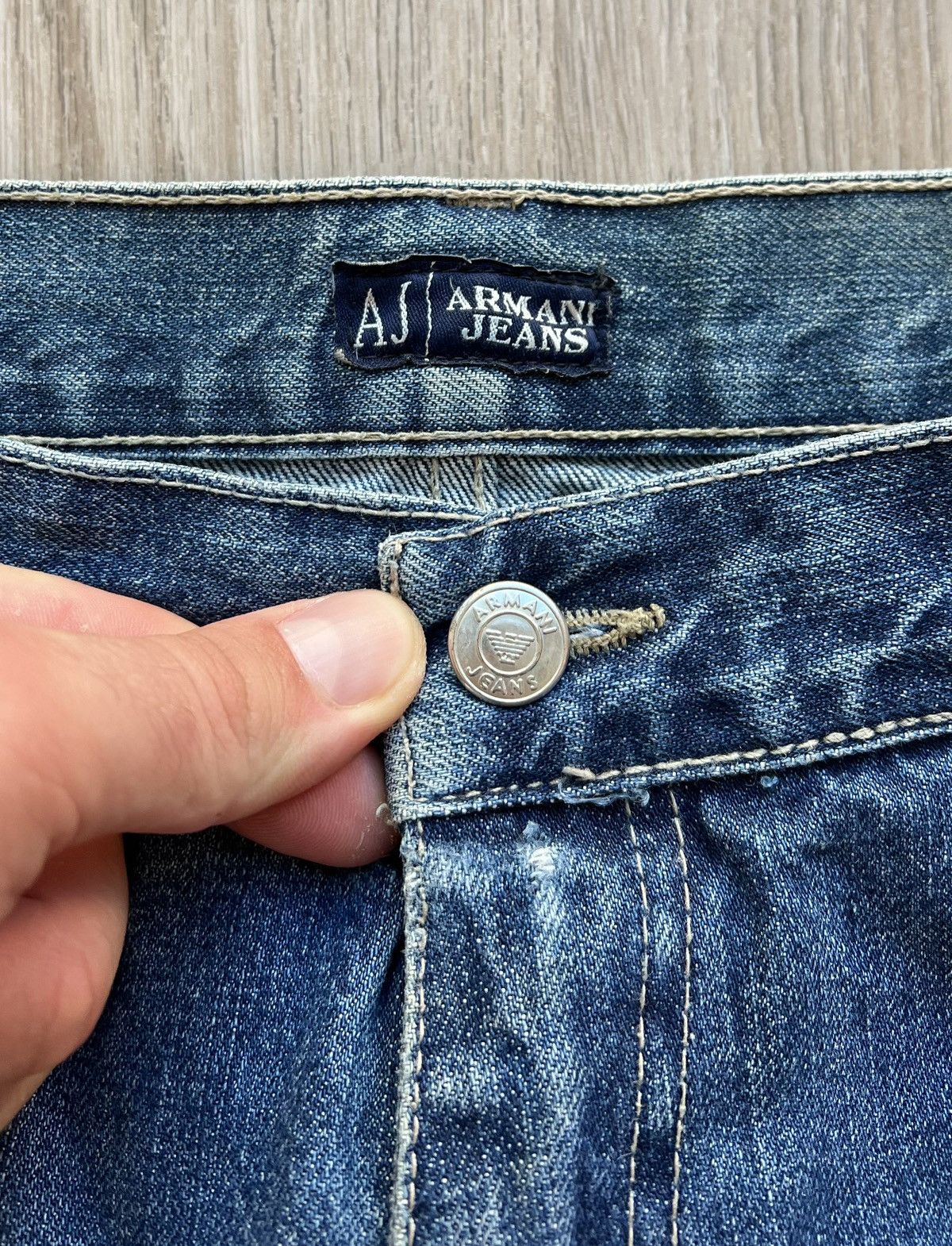 Armani × Vintage Vintage Armani Indigo Jeans Size US 44 / EU 60 - 13 Thumbnail