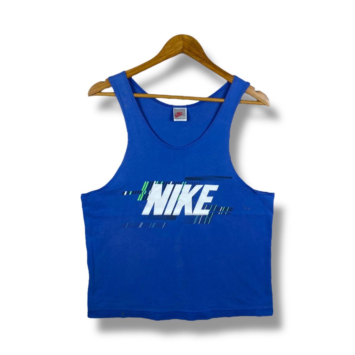 Nike × Vintage Vintage 90's NIKE Tank Tops Grey Tag Made In USA Medium Size US M / EU 48-50 / 2 - 1 Thumbnail