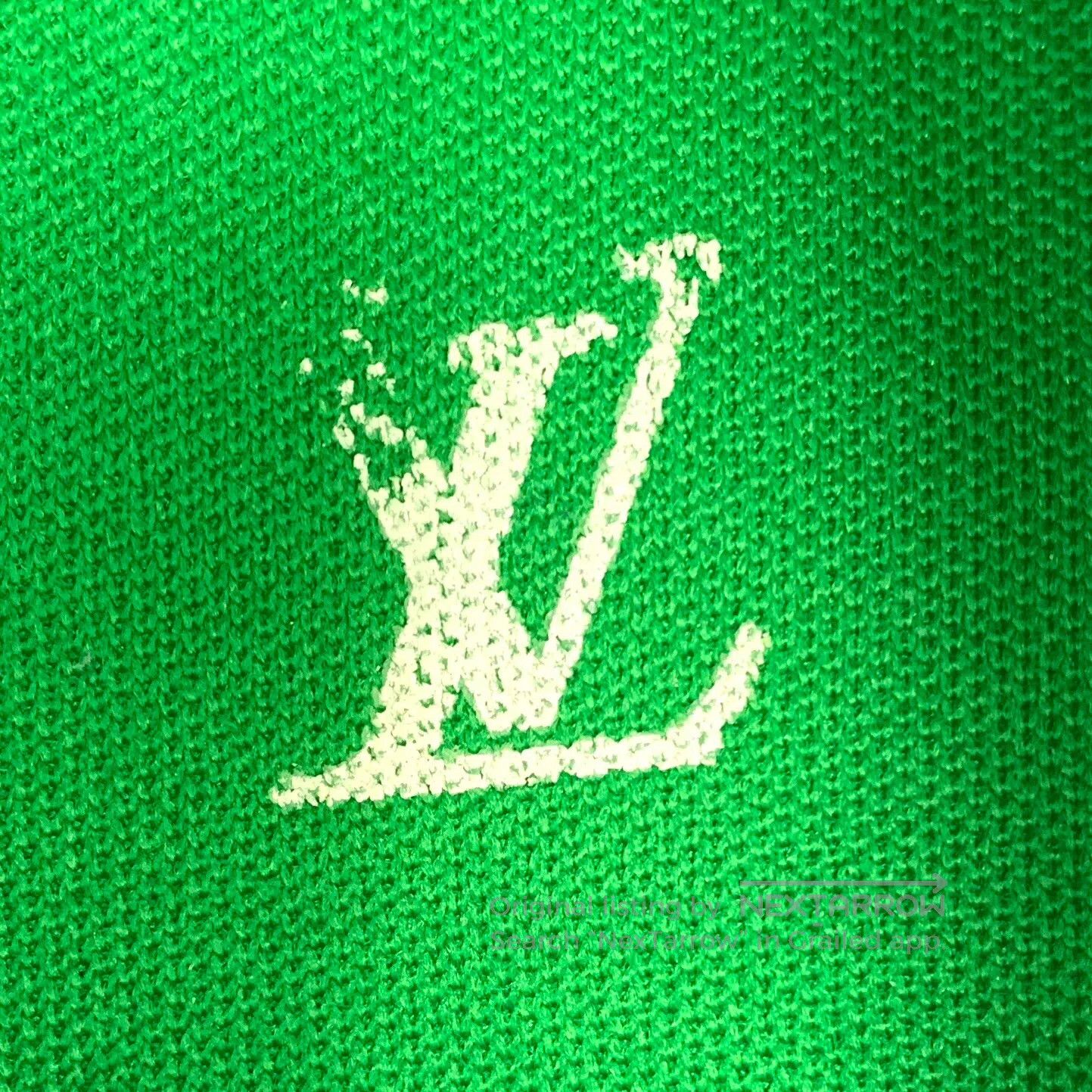 Louis Vuitton Louis Vuitton White and Green Color Laced Casual Flat Spor Size US 9 / EU 42 - 7 Thumbnail