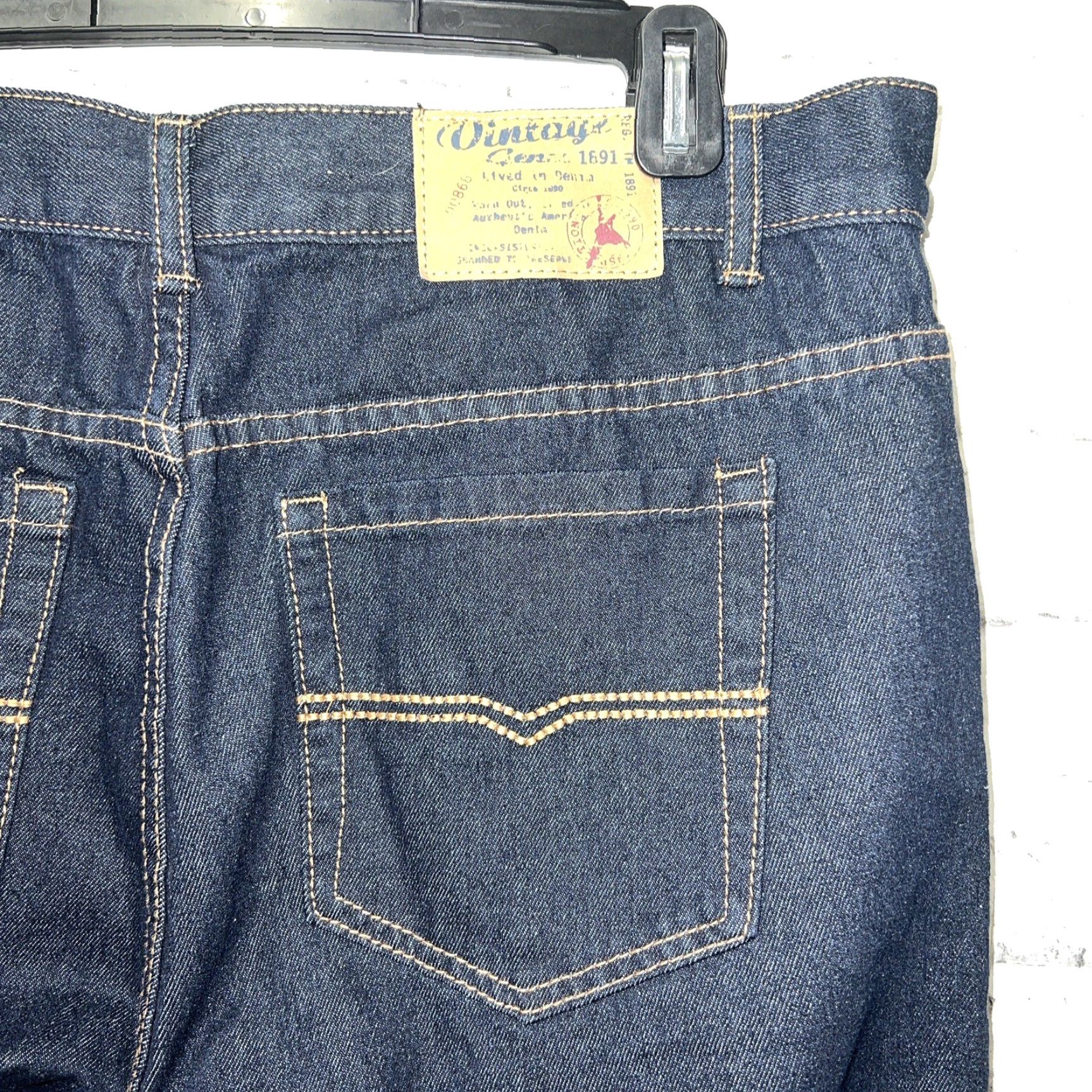 Vintage VINTAGE Genes Jeans Mens 36x32 Blue Straight NWT Vintage Genes Jeans Mens 36x32 Blue Straight NWT Size US 36 / EU 52 - 3 Thumbnail