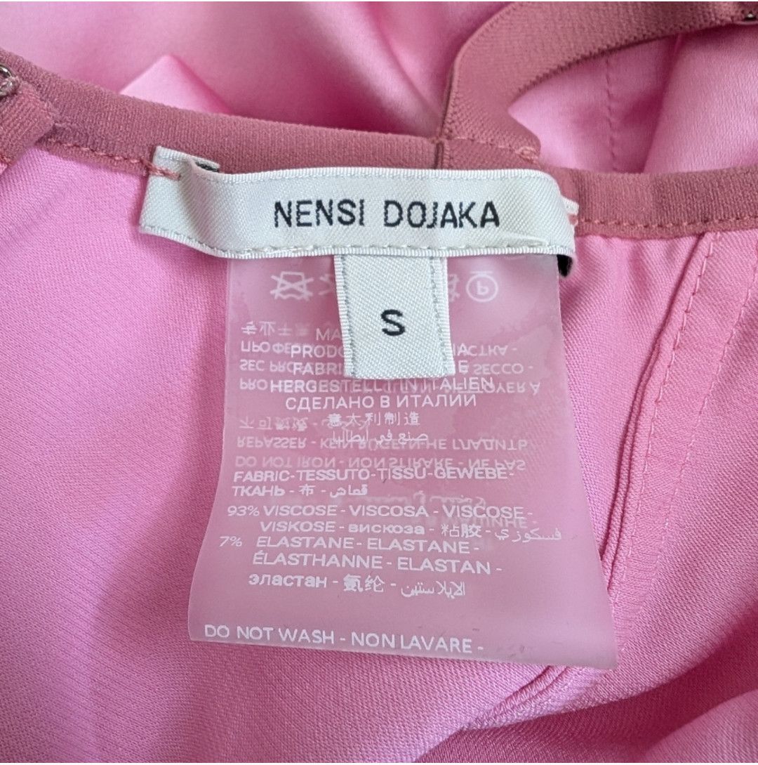 Nensi Dojaka Cutout Draped Bra Minidress Pink Small Size S / US 4 / IT 40 - 9 Thumbnail