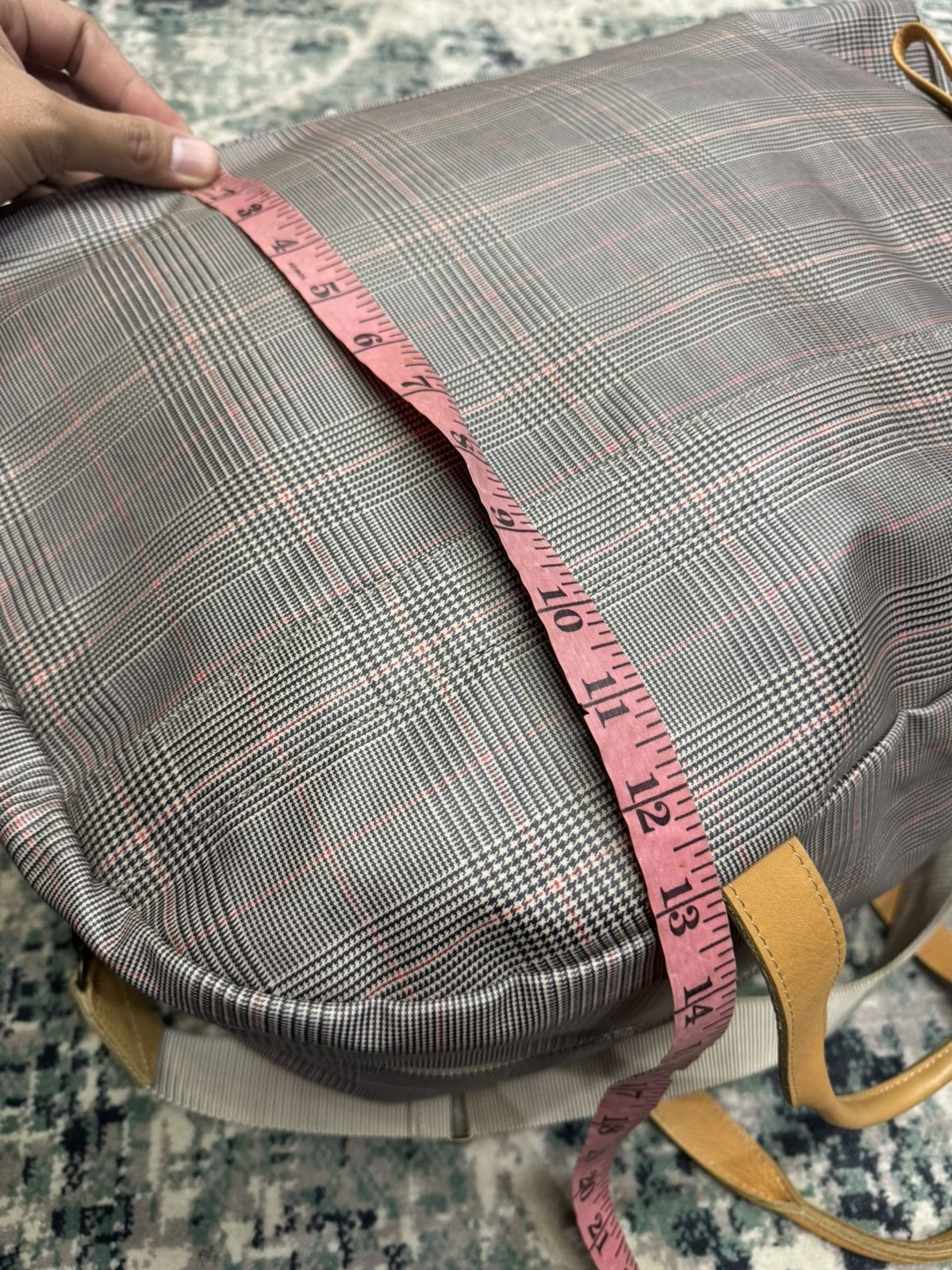 Issey Miyake × Tsumori Chisato SEAMLESS GLEN PLAID HOUNDSTOOTH LUGGAGE BAG Size ONE SIZE - 6 Thumbnail