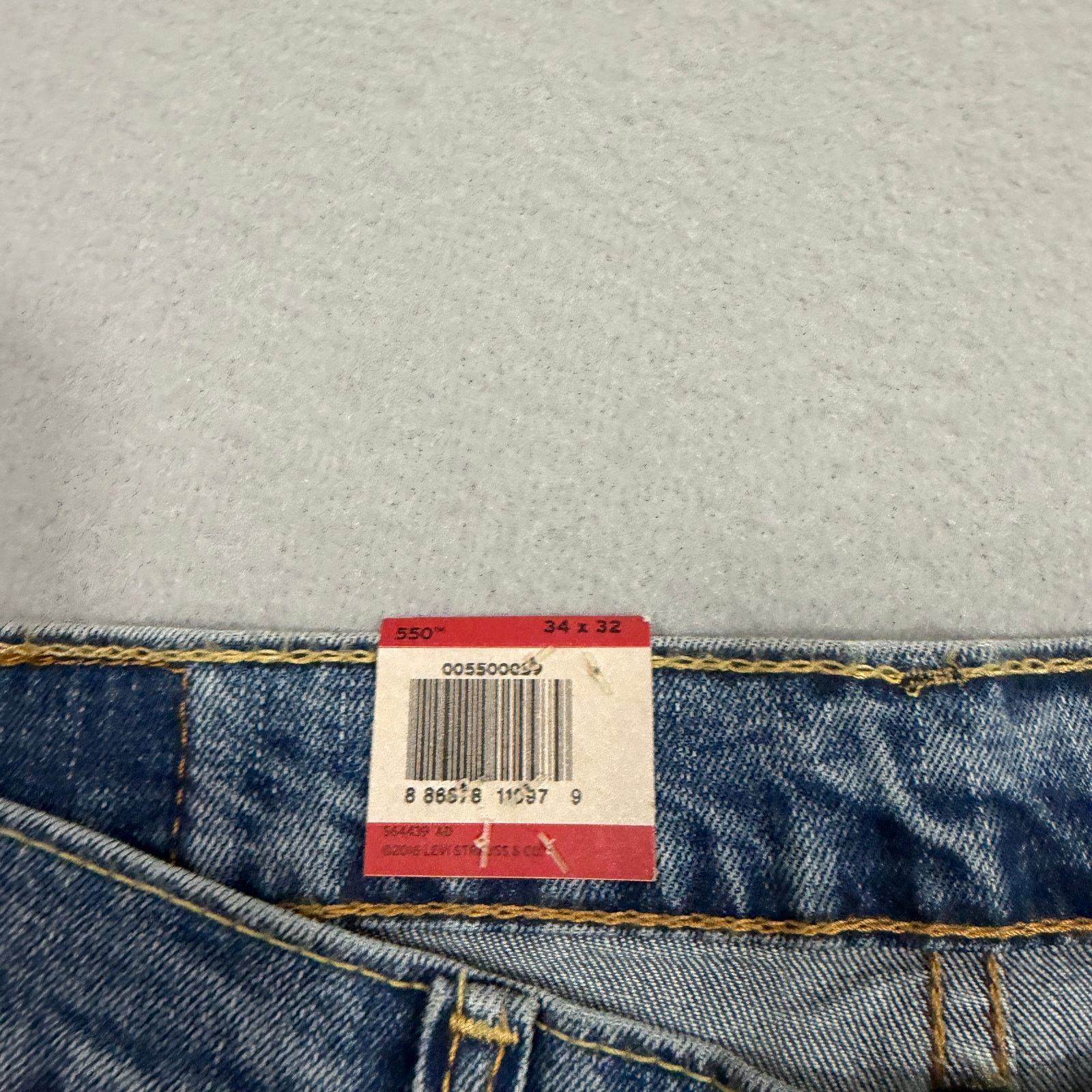 Levi's Levis 550 Relaxed Fit Jeans Men's 34x32 Blue Denim Zip NEW Size US 34 / EU 50 - 5 Thumbnail