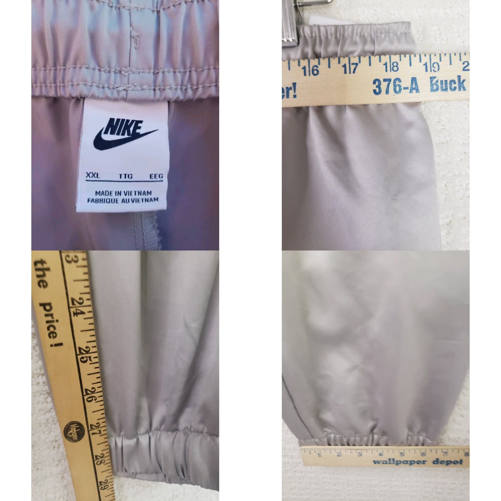 Nike Nike Sportswear Joggers Pants 2XL Mens Gray New With Tags Regular Slim Tapered Zip Pocket Swoosh Nike Air Size US 39 - 10 Thumbnail