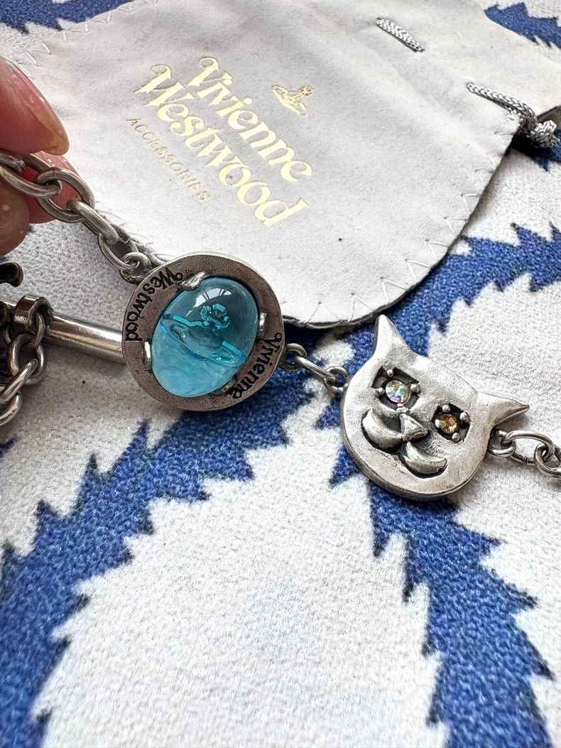 Vivienne Westwood Vivienne Westwood Blue Fantasy Cat Bracelet Size ONE SIZE - 6 Thumbnail