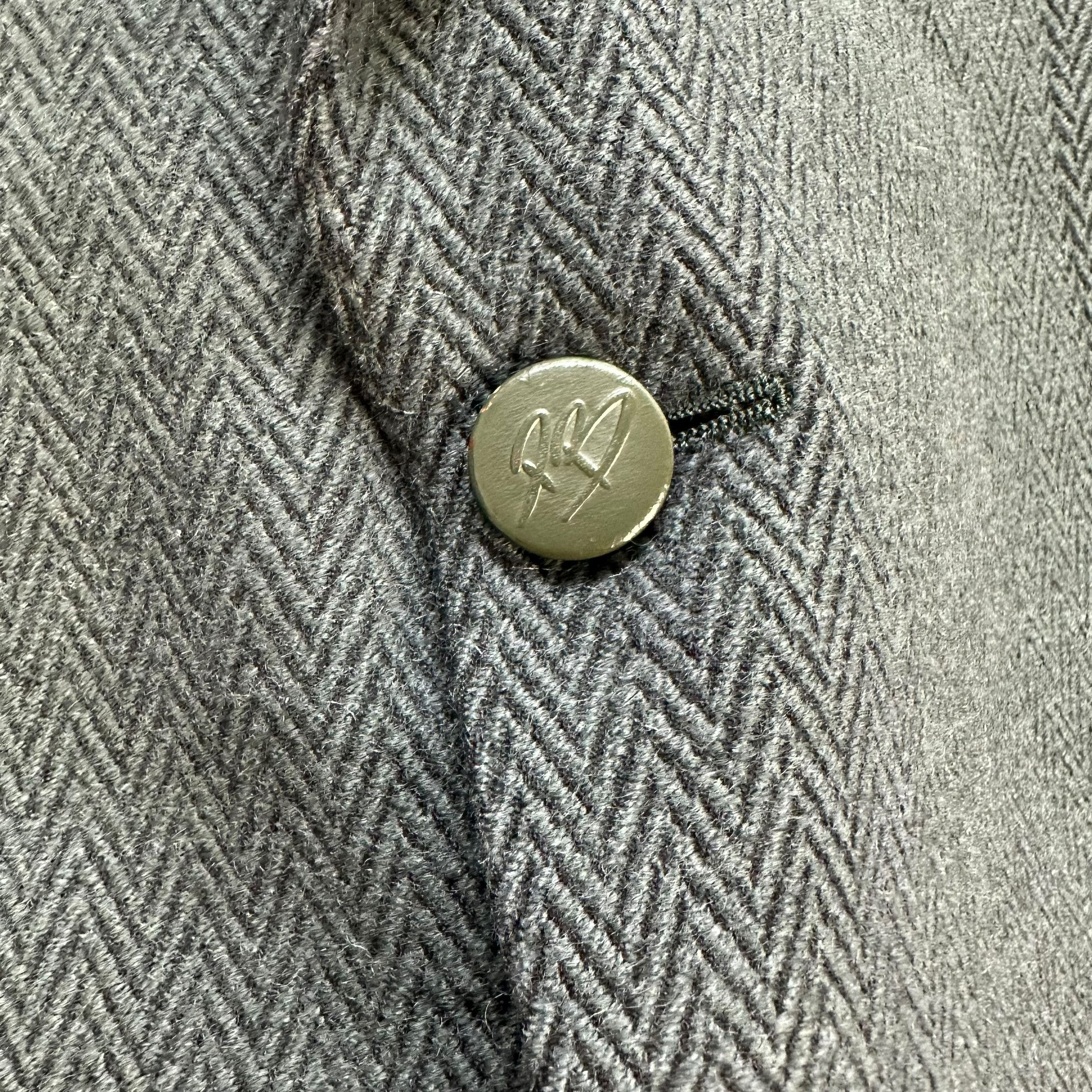 Pierre Balmain PIERRE BALMAIN Herringbone Wool Suit Jacket #A55-1275 Size 44R - 6 Thumbnail
