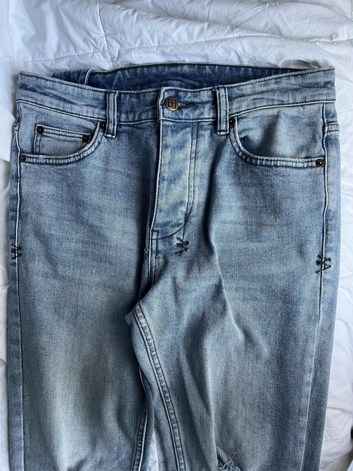 Designer × Ksubi Light Blue Ksubi Jeans Size US 30 / EU 46 - 6 Thumbnail