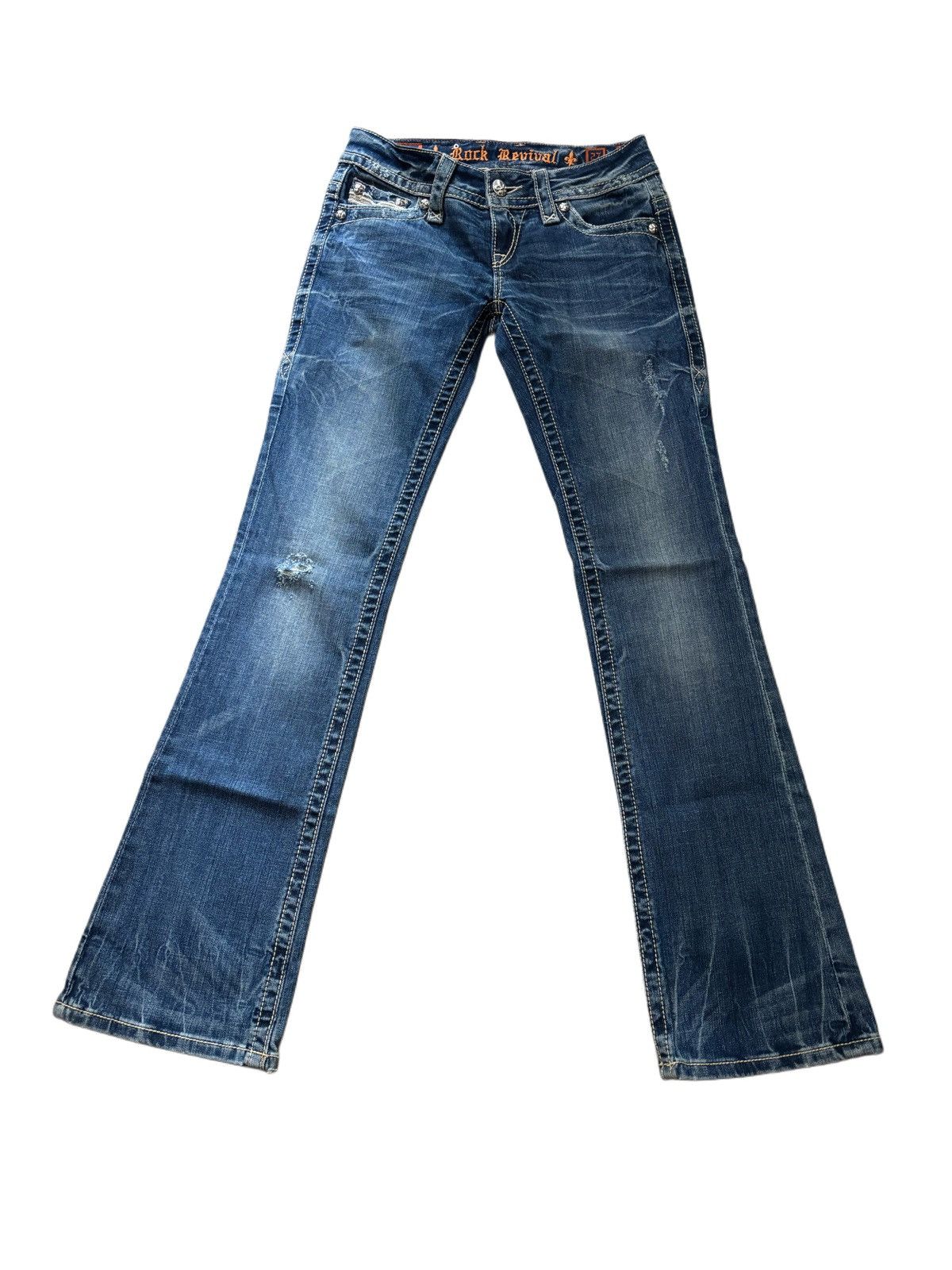 Rock Revival × Vintage Rock revival classic design bootcut low rise jeans Size 27" / US 4 / IT 40 - 3 Thumbnail