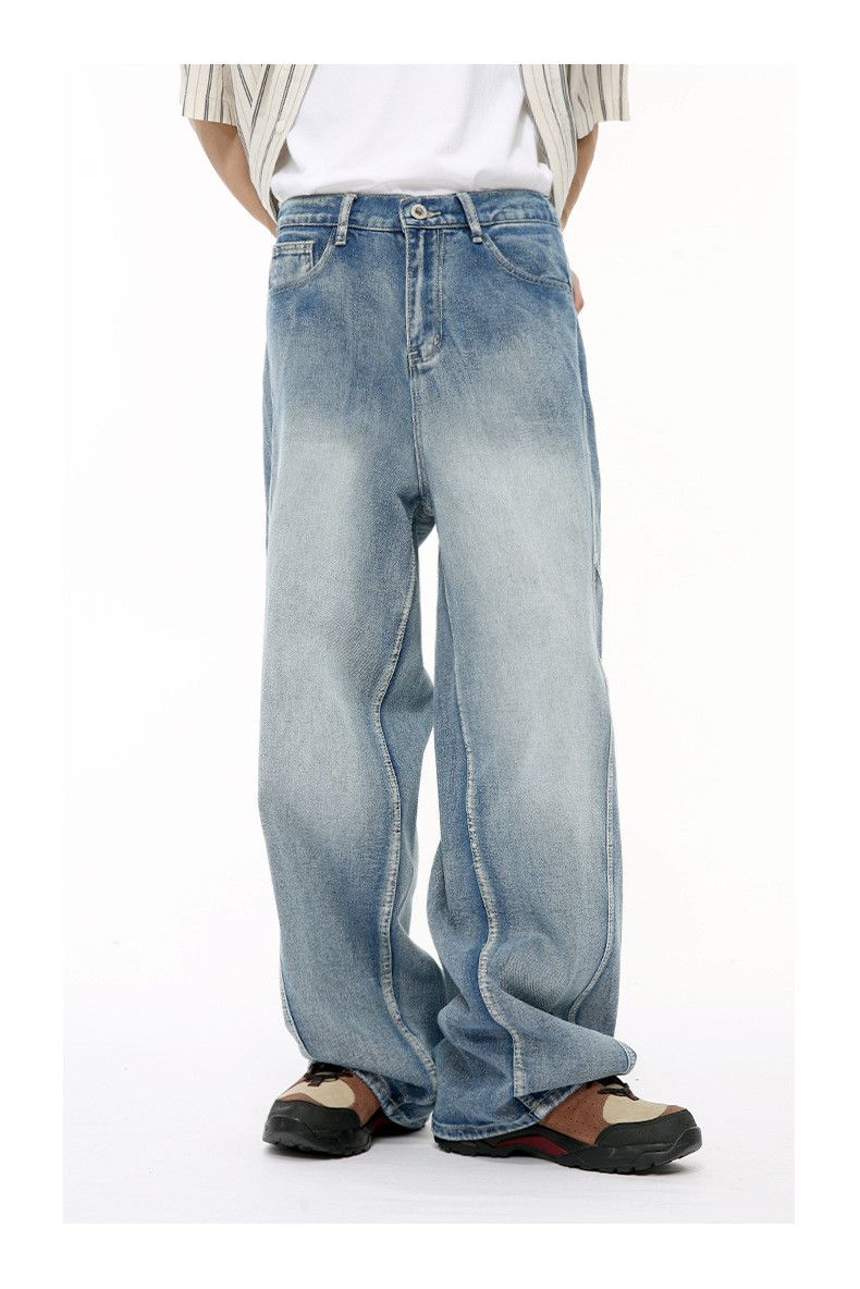 Japanese Brand American style multi-layered patchwork loose jeans Size US 32 / EU 48 - 3 Thumbnail