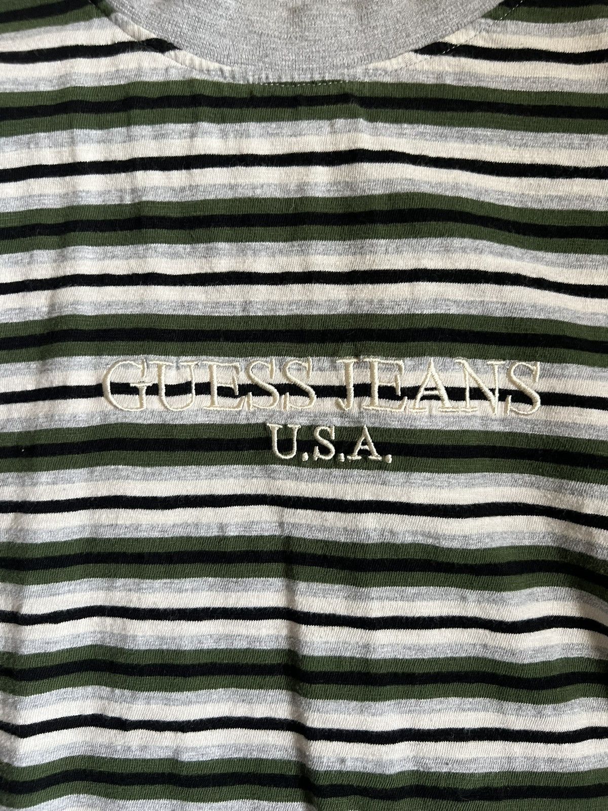Guess × Vintage Guess Vintage Striped Tee Shirt Short Sleeve Size US S / EU 44-46 / 1 - 2 Thumbnail